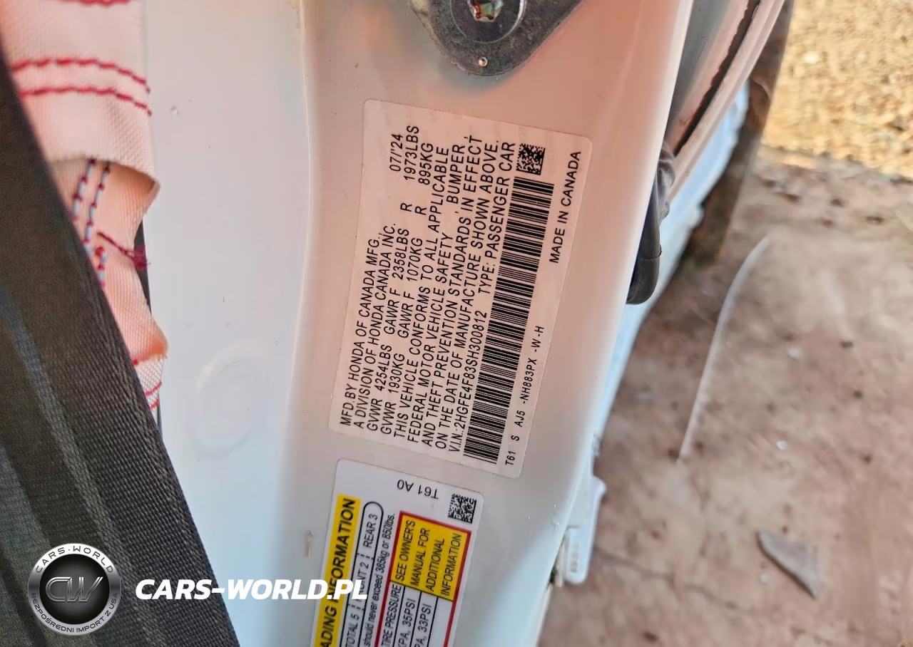 2025 Honda Civic Sport VIN:2HGFE4F83SH300812 - 12