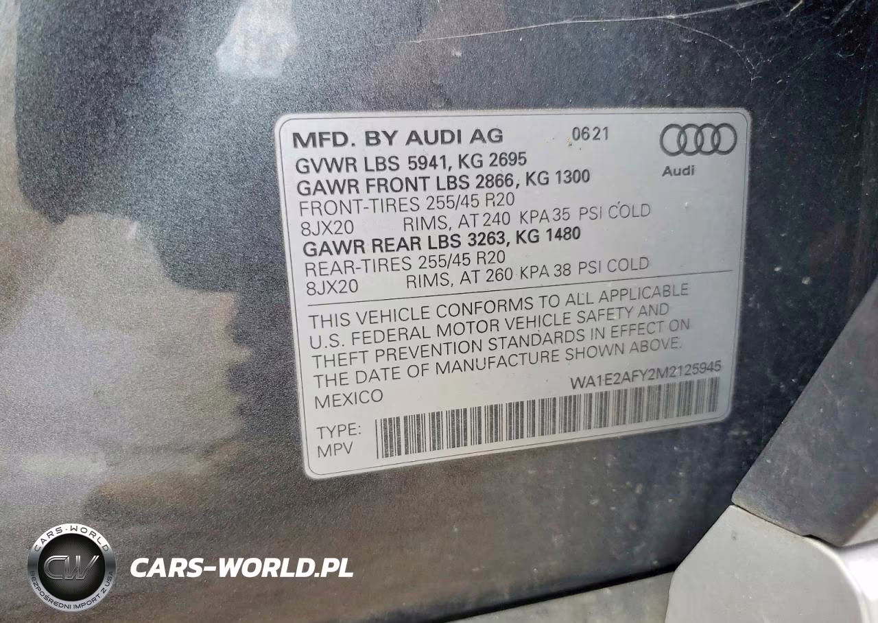 2021 Audi Q5 E Premium Plus VIN:WA1E2AFY2M2125945 - 12