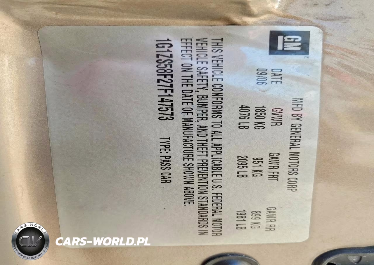 2007 Chevrolet Malibu Ls VIN:1G1ZS58F27F147573 - 13