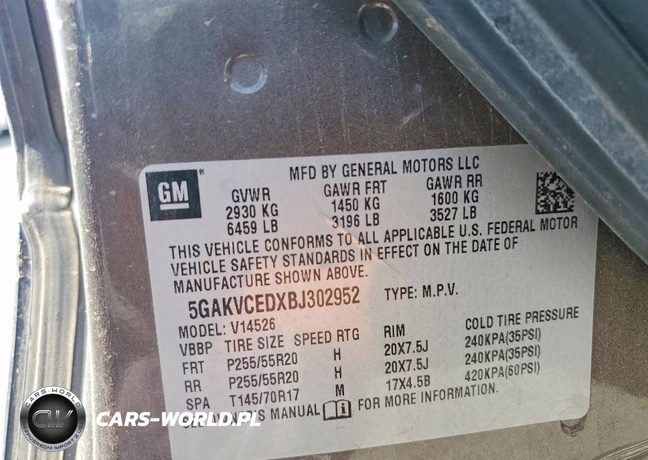 2011 Buick Enclave VIN:5GAKVCEDXBJ302952 - 13