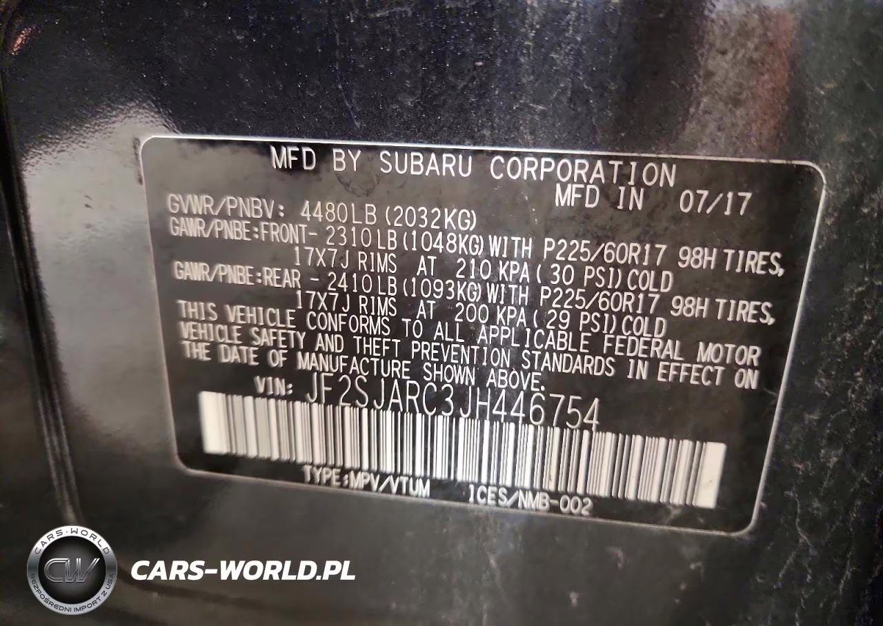 2018 Subaru Forester 2.5I Limited VIN:JF2SJARC3JH446754 - 13