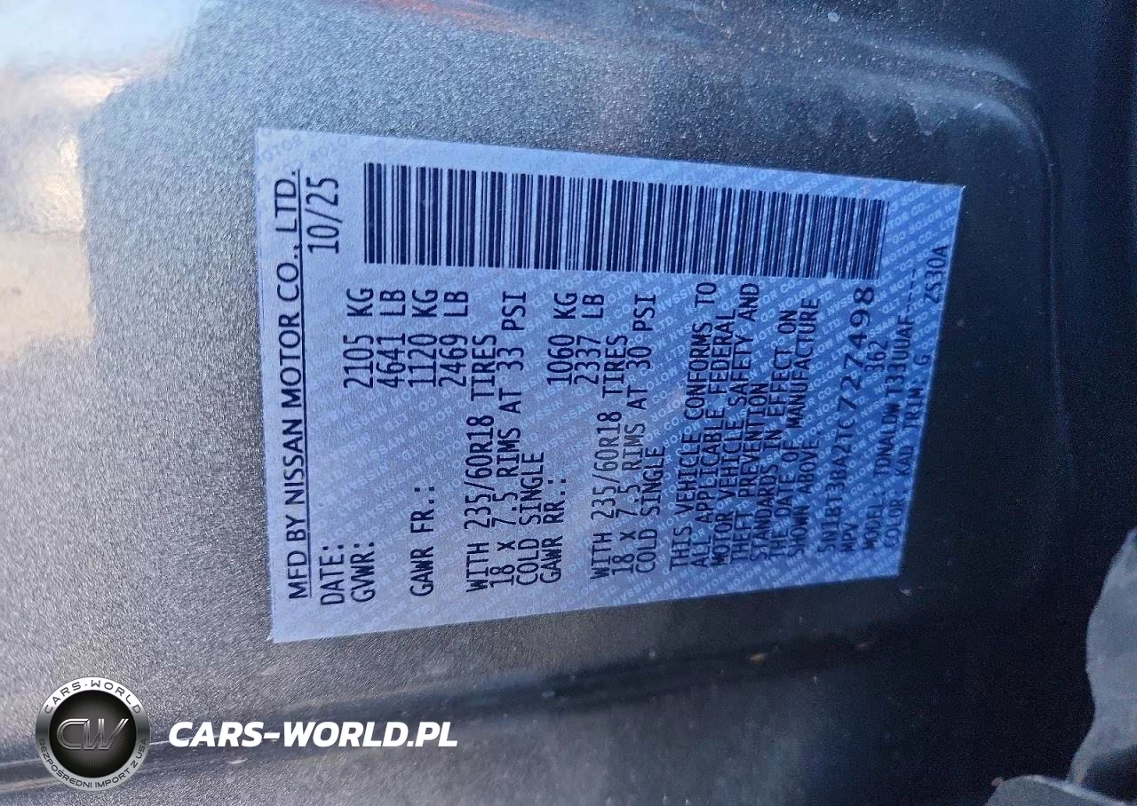 2026 Nissan Rogue Sv VIN:5N1BT3BA2TC727498 - 13