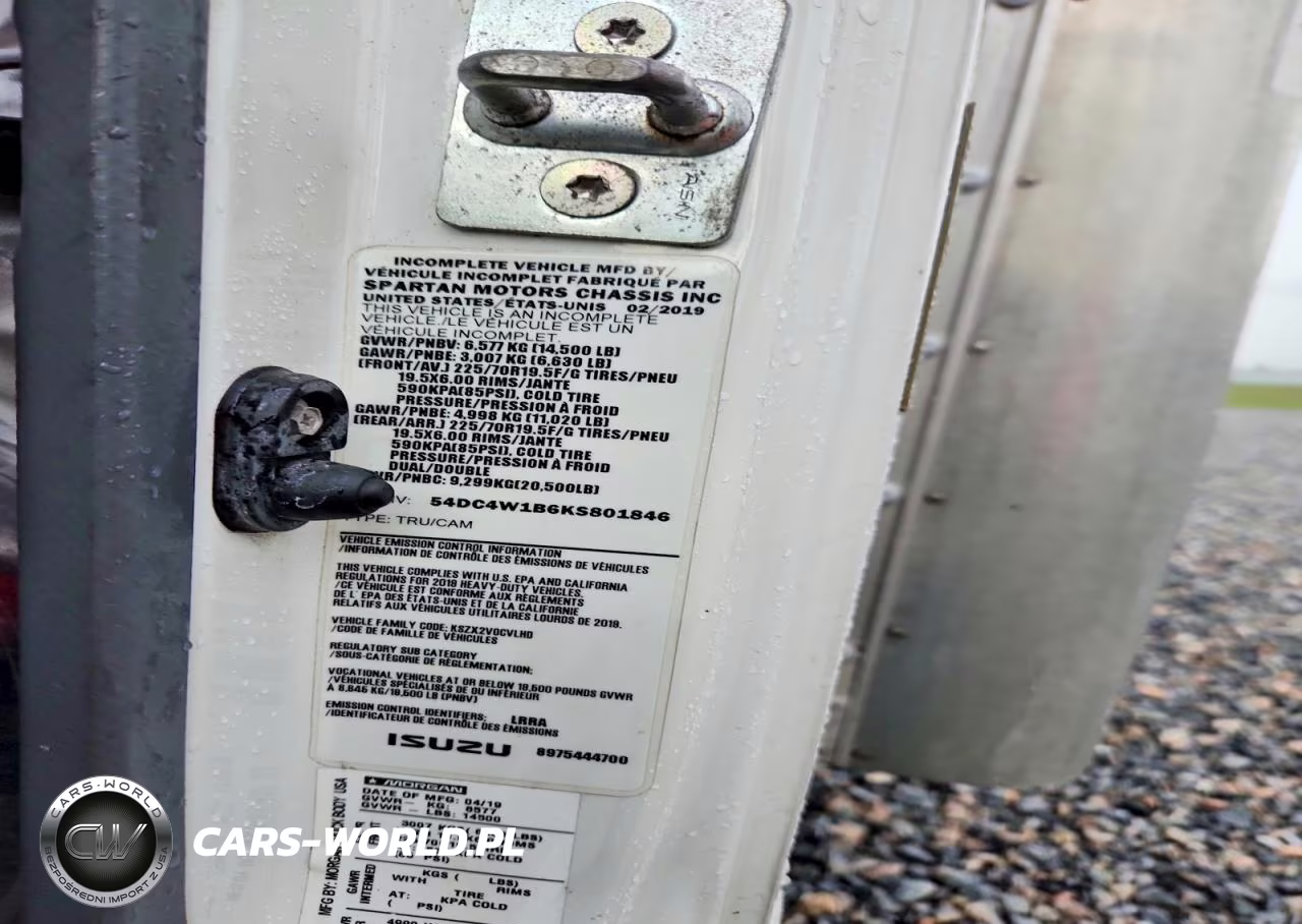 2019 Isuzu Npr Hd Box Truck VIN:54DC4W1B6KS801846 - 13