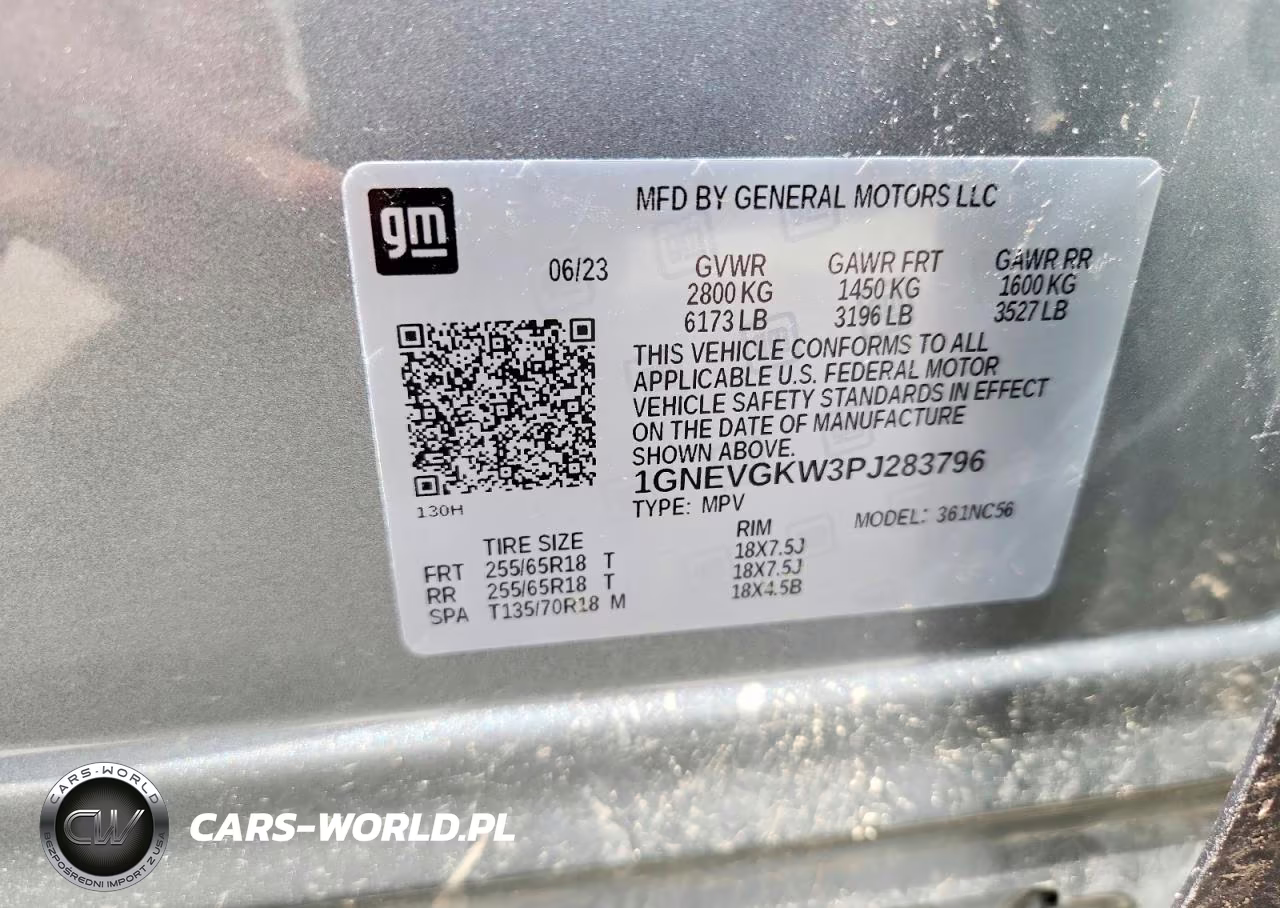 2023 Chevrolet Traverse Lt VIN:1GNEVGKW3PJ283796 - 14