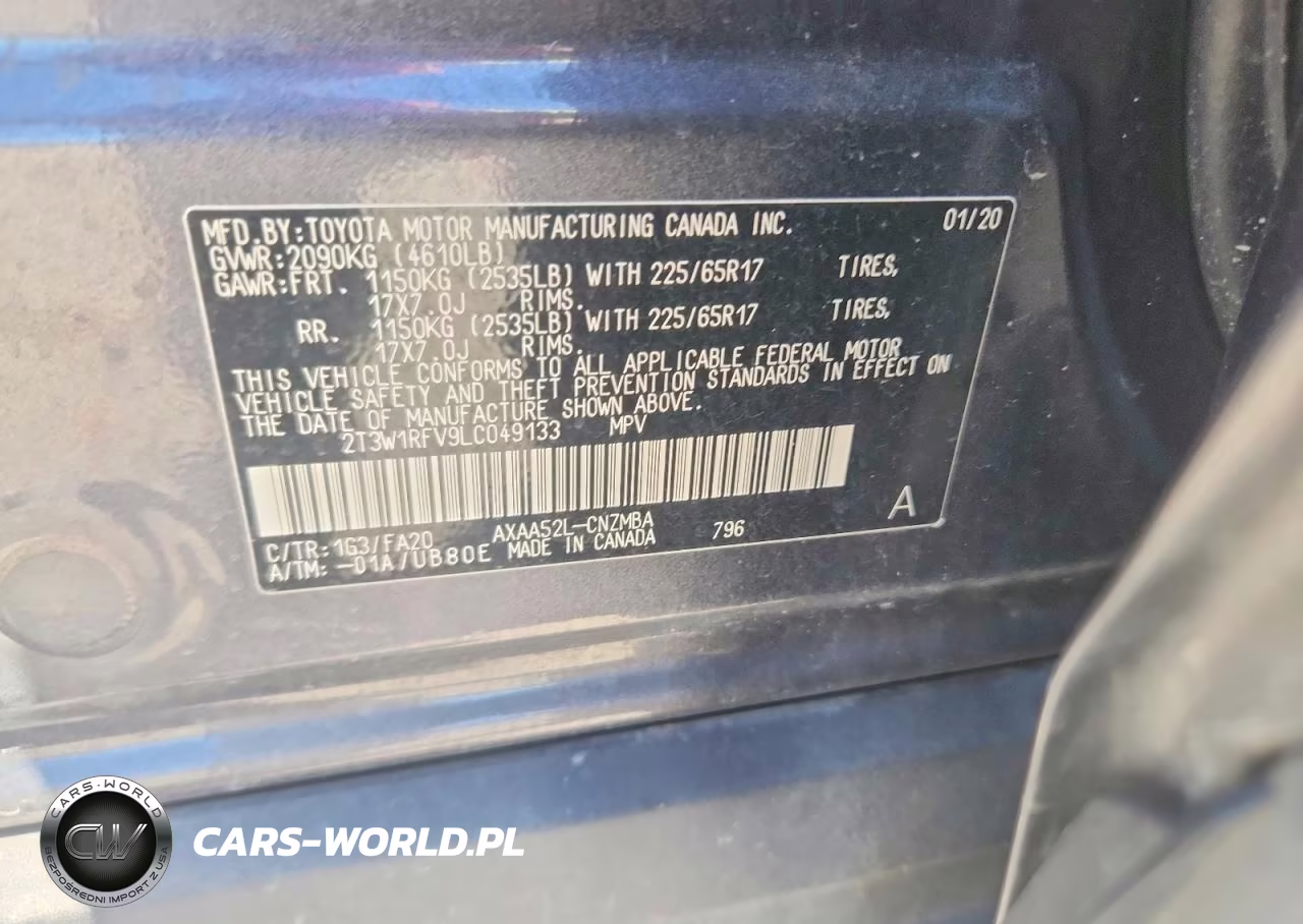 2020 Toyota Rav4 Xle VIN:2T3W1RFV9LC049133 - 13