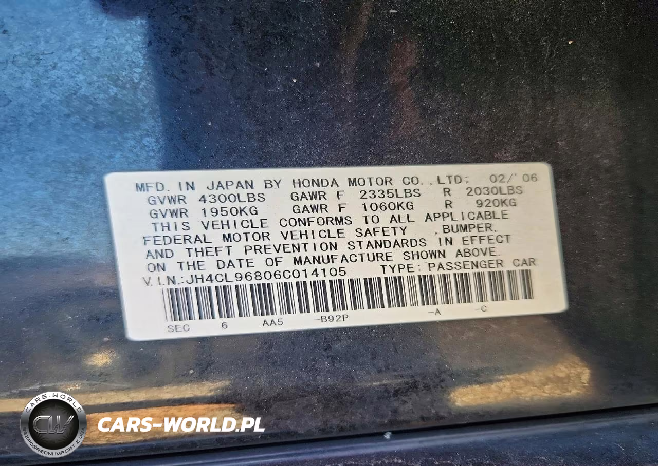2008 Acura Tsx VIN:JH4CL96806C014105 - 12