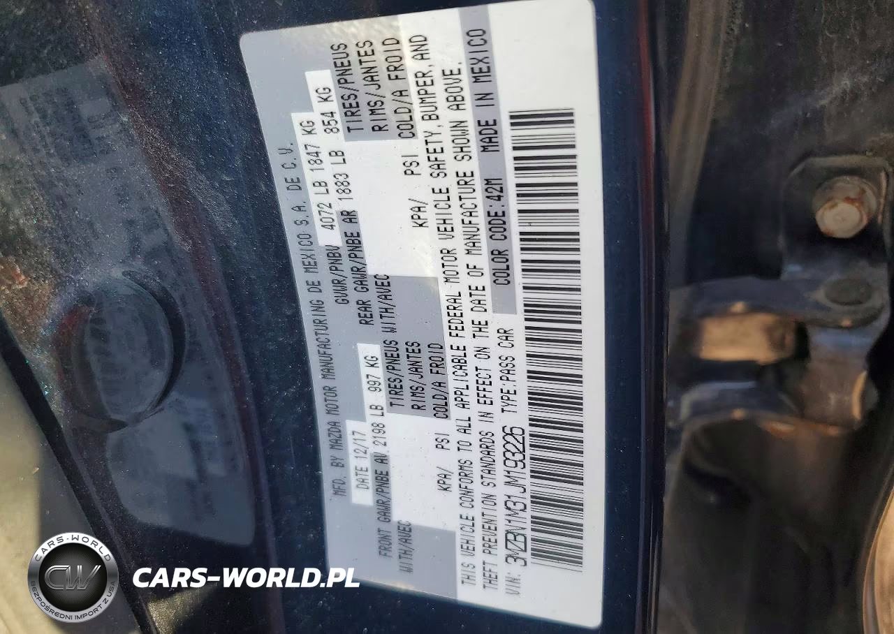 2018 Mazda 3 Grand Touring VIN:3MZBN1M31JM193226 - 12