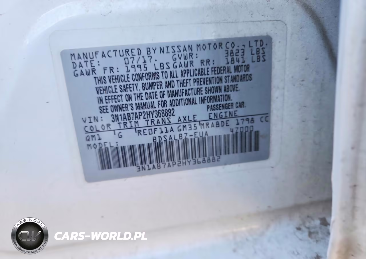 2017 Nissan Sentra S VIN:3N1AB7AP2HY368882 - 12