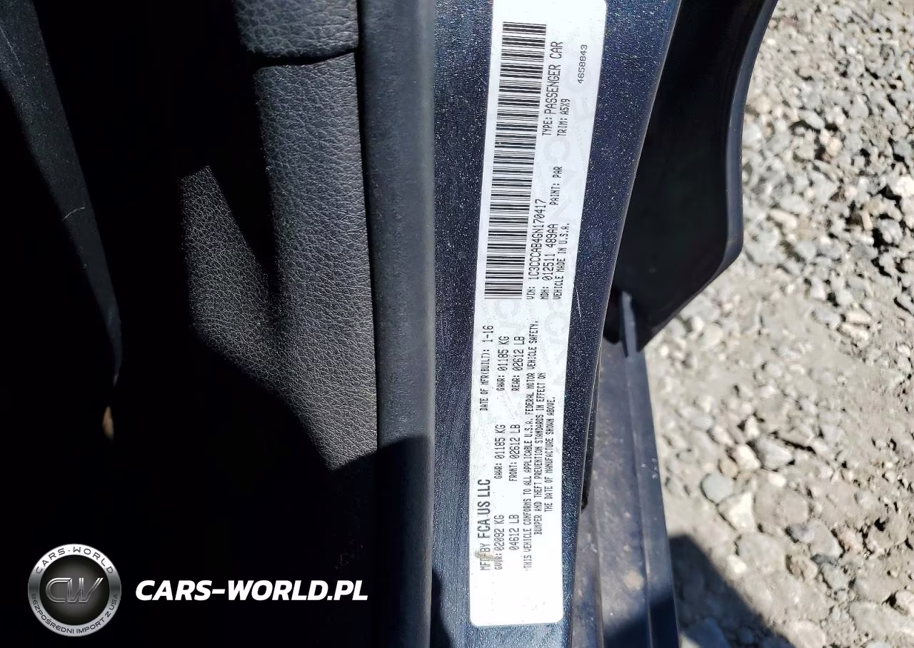 2016 Chrysler 200 Limited VIN:1C3CCCAB4GN170417 - 12