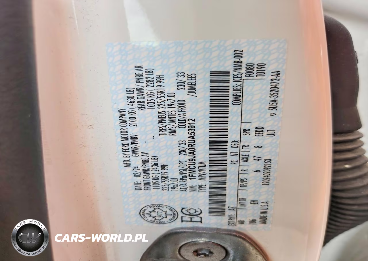 2024 Ford Escape Platinum VIN:1FMCU9JA0RUA53912 - 12