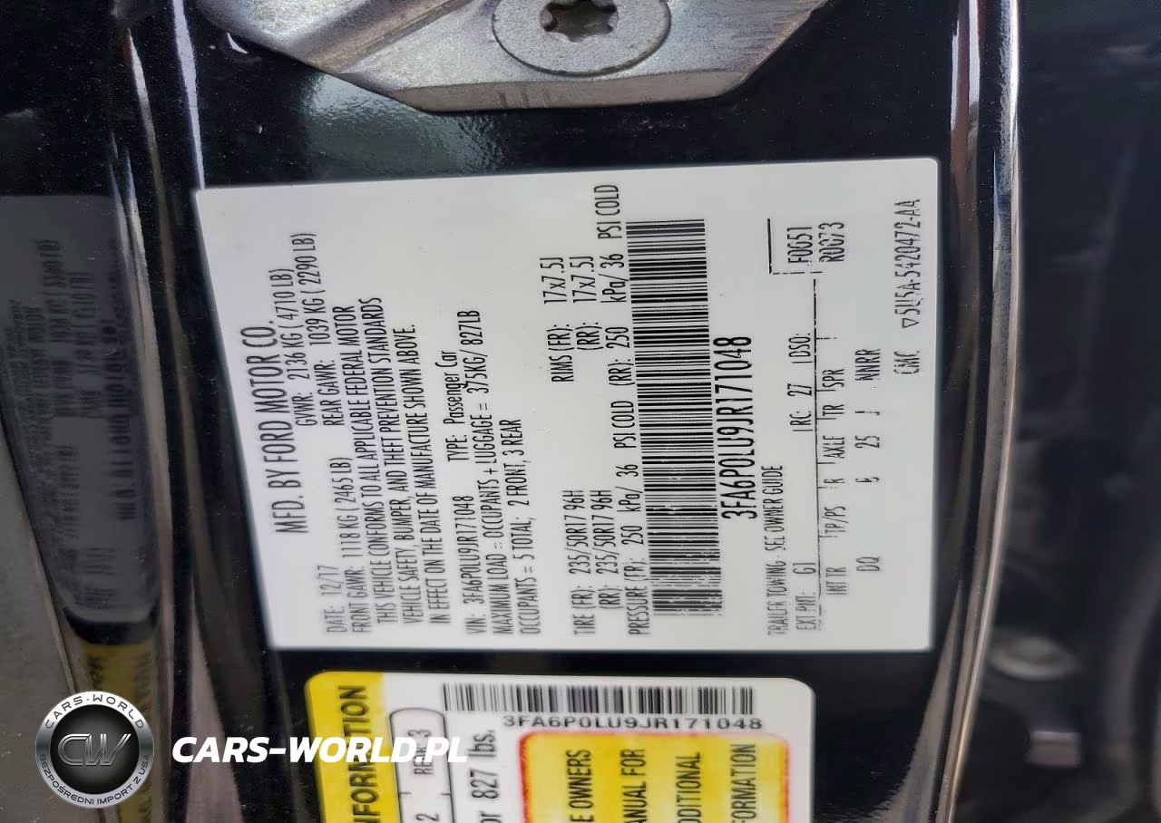 2018 Ford Fusion Se Hybrid VIN:3FA6P0LU9JR171048 - 12