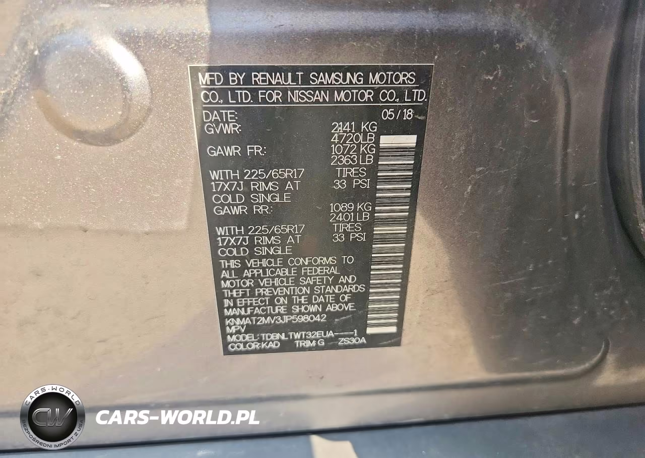 2018 Nissan Rogue Sv VIN:KNMAT2MV3JP598042 - 12