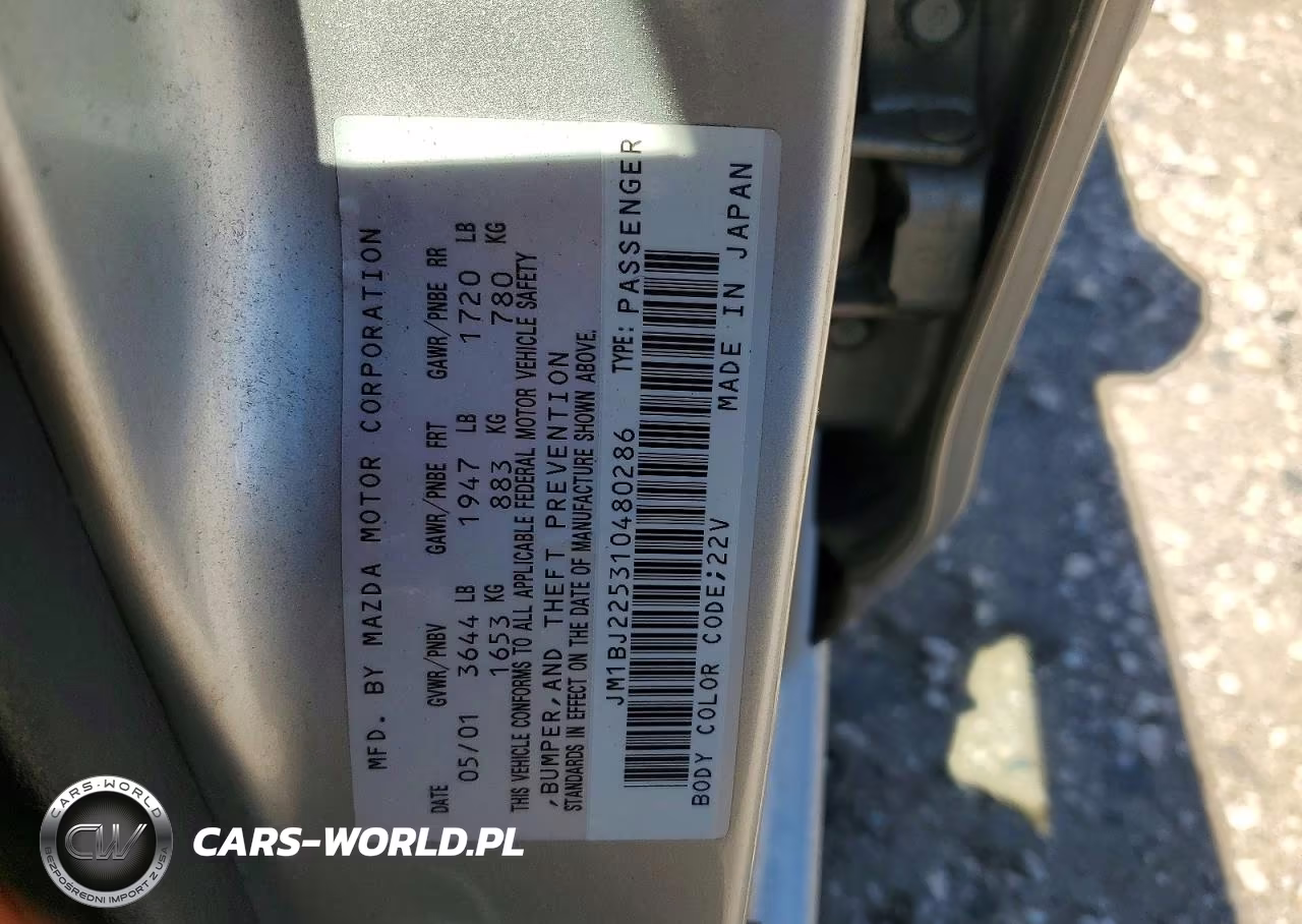 2001 Mazda Protege Lx VIN:JM1BJ225310480286 - 12