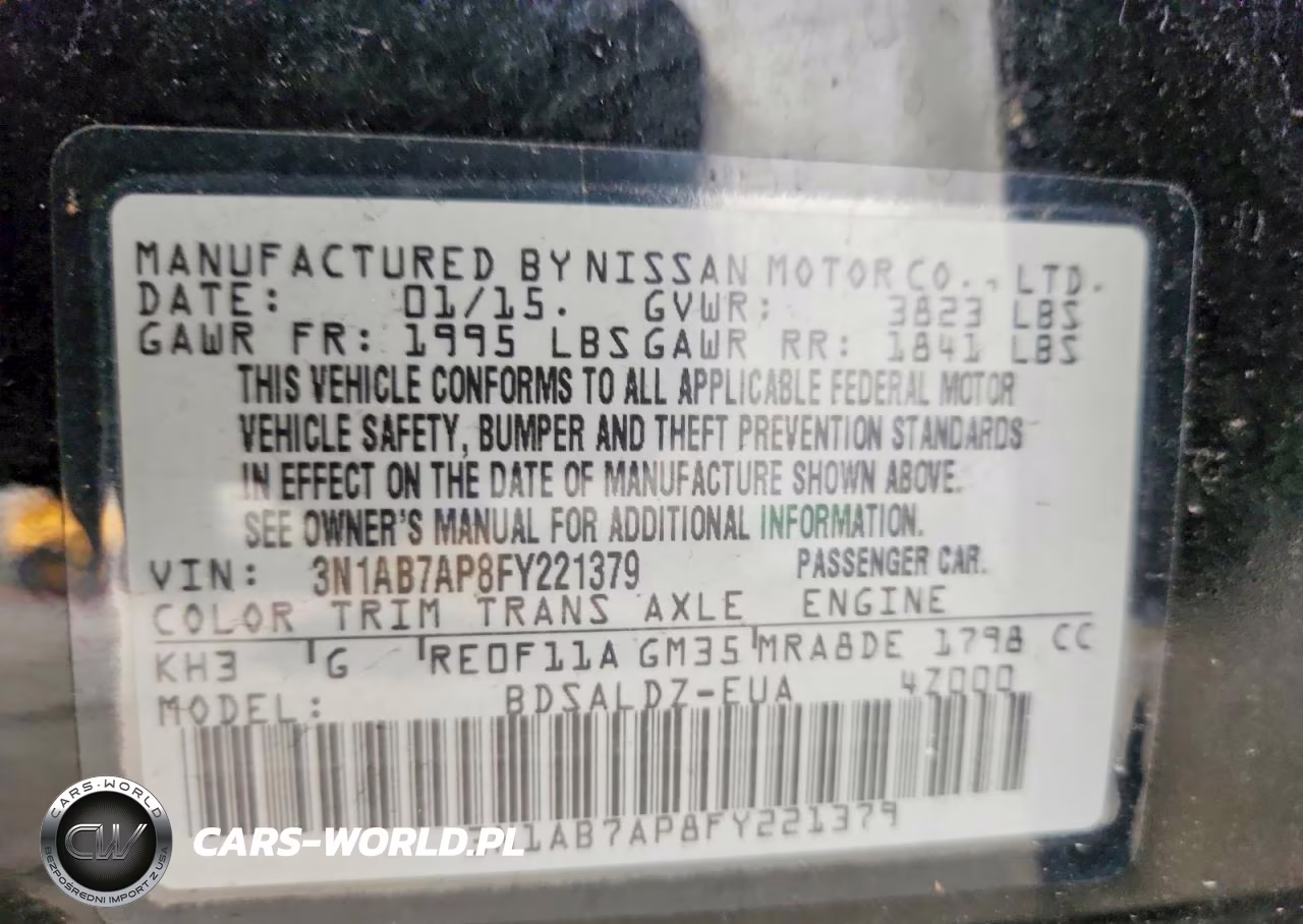 2015 Nissan 300Zx Turbo VIN:3N1AB7AP8FY221379 - 12