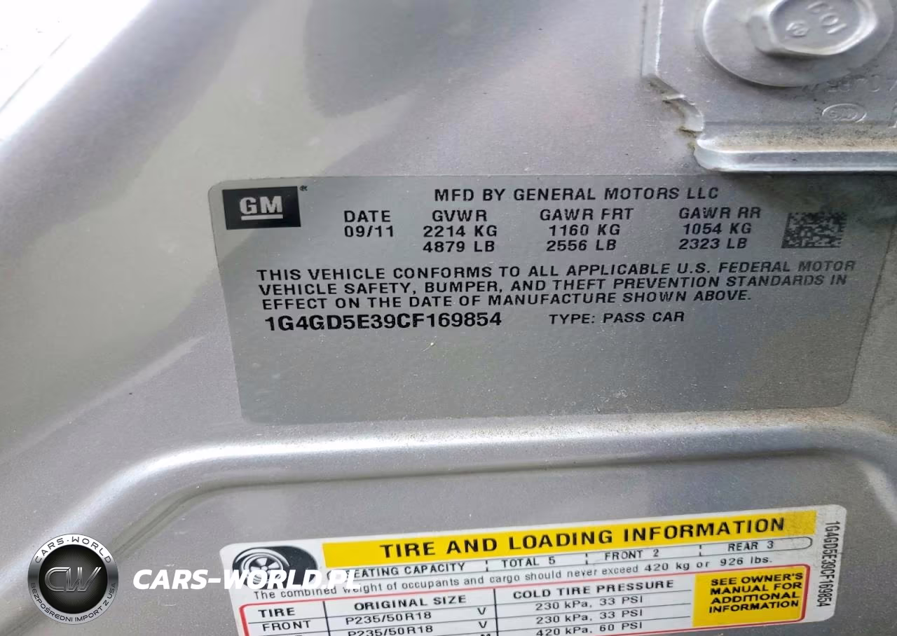 2012 Buick Lacrosse Premium VIN:1G4GD5E39CF169854 - 12