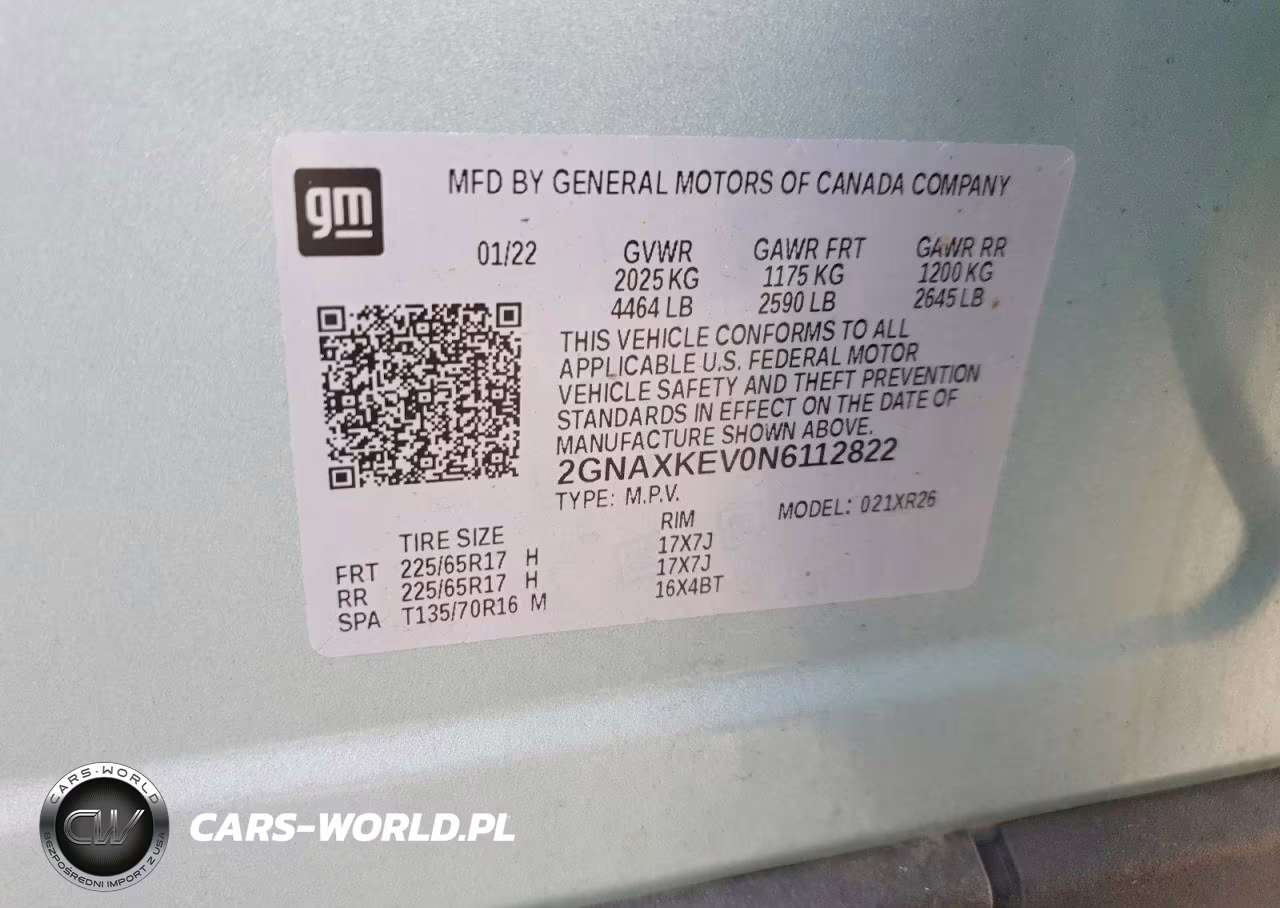 2022 Chevrolet Equinox Lt VIN:2GNAXKEV0N6112822 - 13