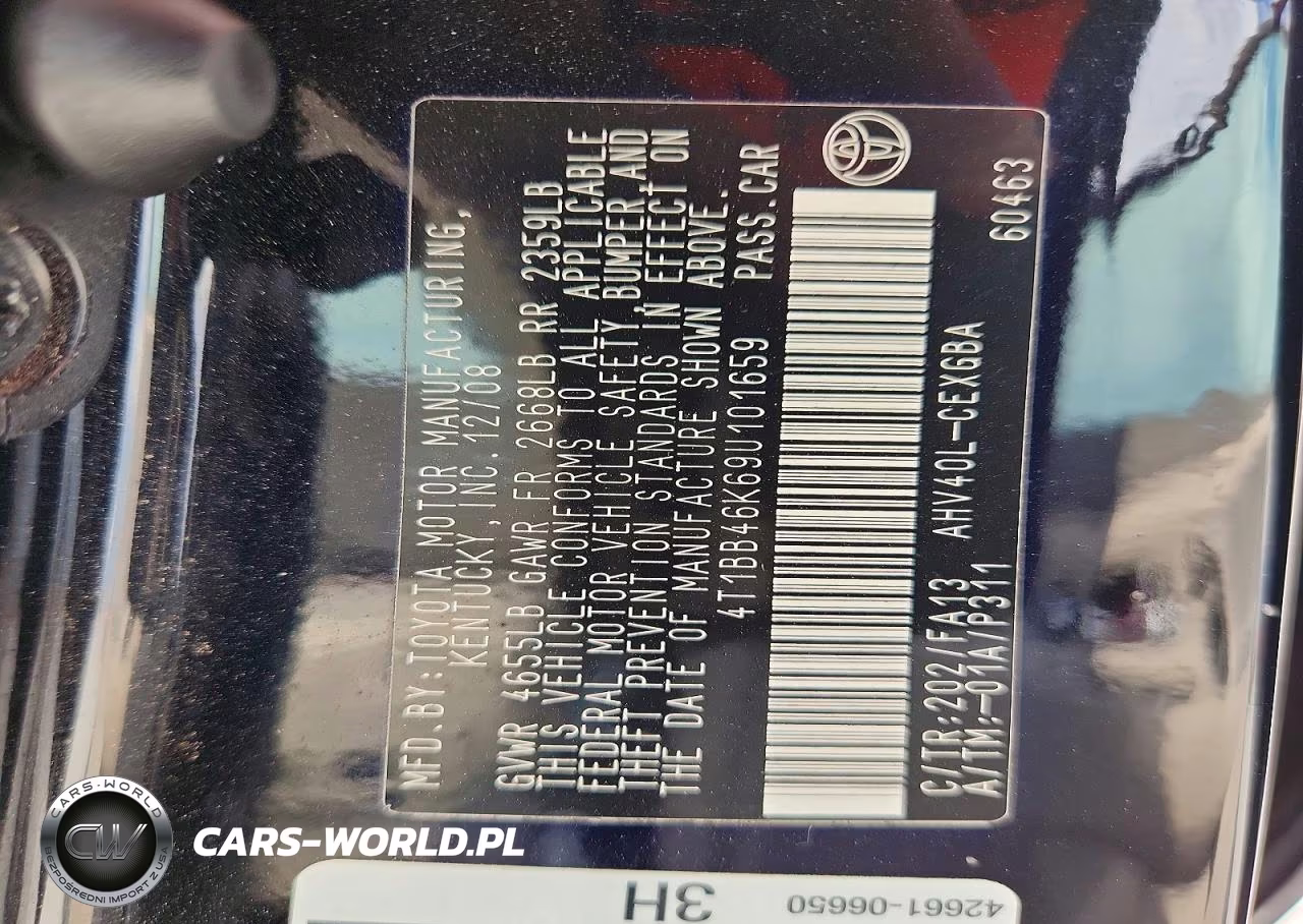 2009 Toyota Camry Hybrid VIN:4T1BB46K69U101659 - 12