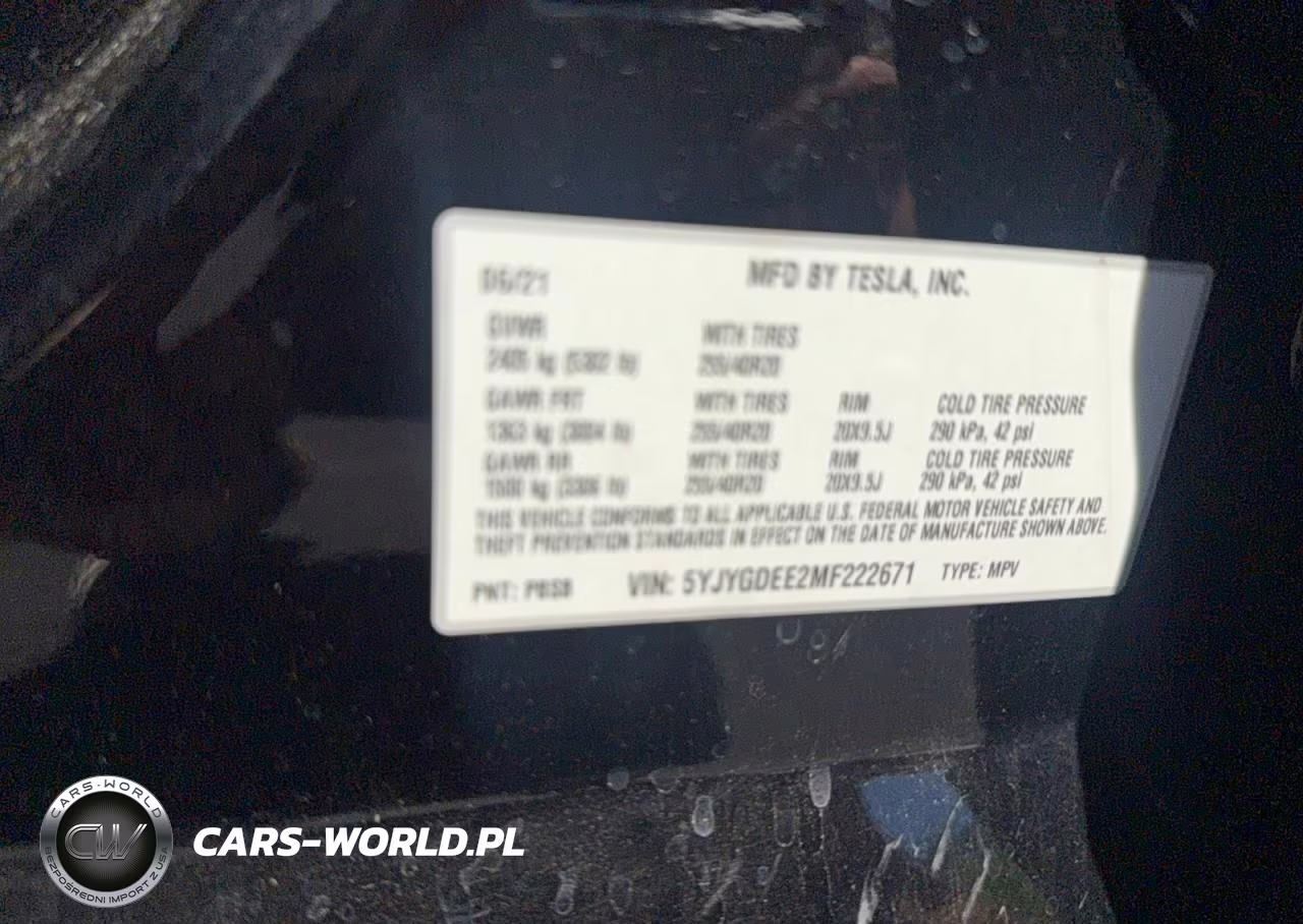 2021 Tesla Model Y Long Range Dual Motor All-Wheel Drive VIN:5YJYGDEE2MF222671 - 10