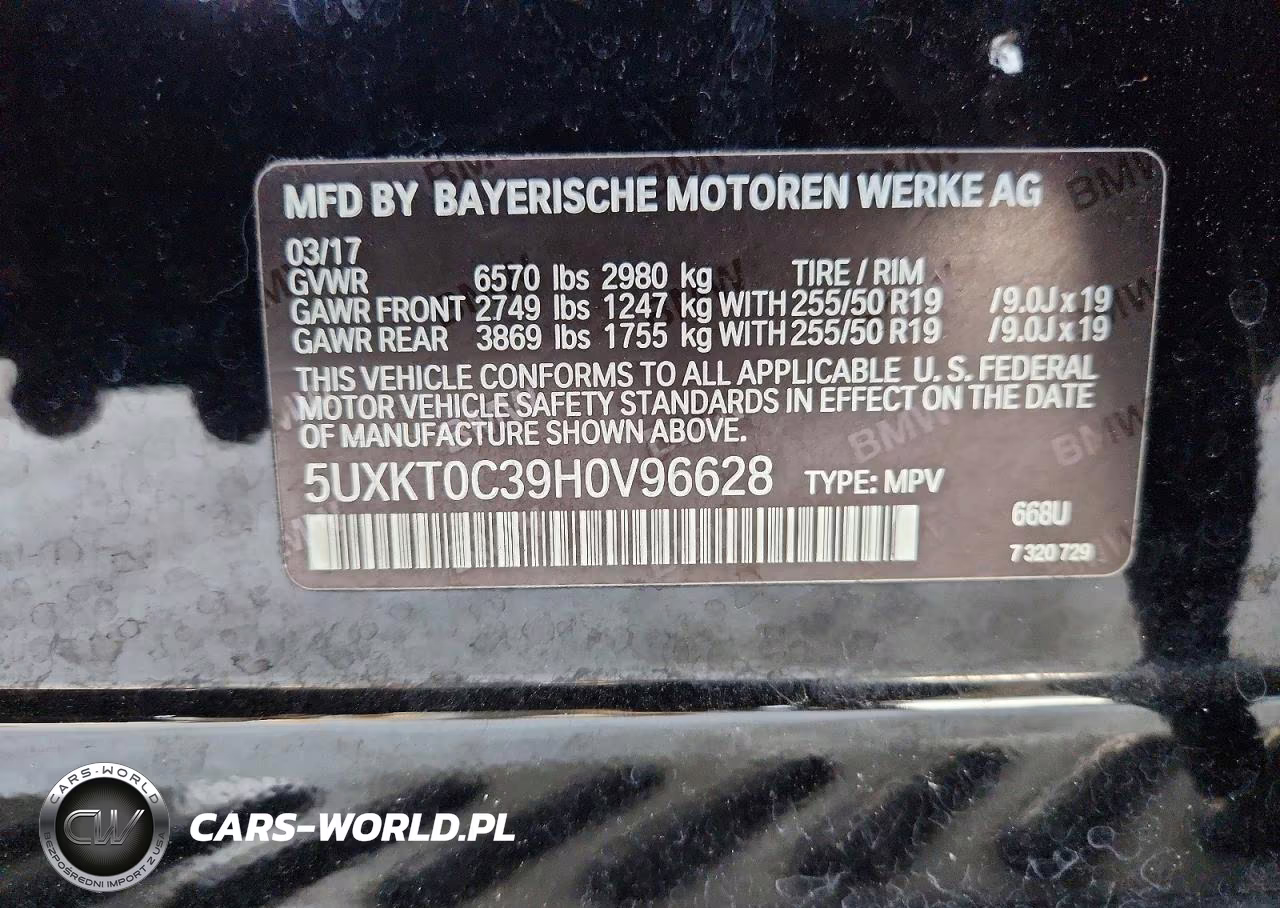 2017 BMW X5 Xdr40E VIN:5UXKT0C39H0V96628 - 13