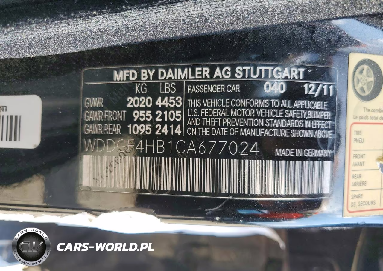 2012 Mercedes-Benz C 250 VIN:WDDGF4HB1CA677024 - 12