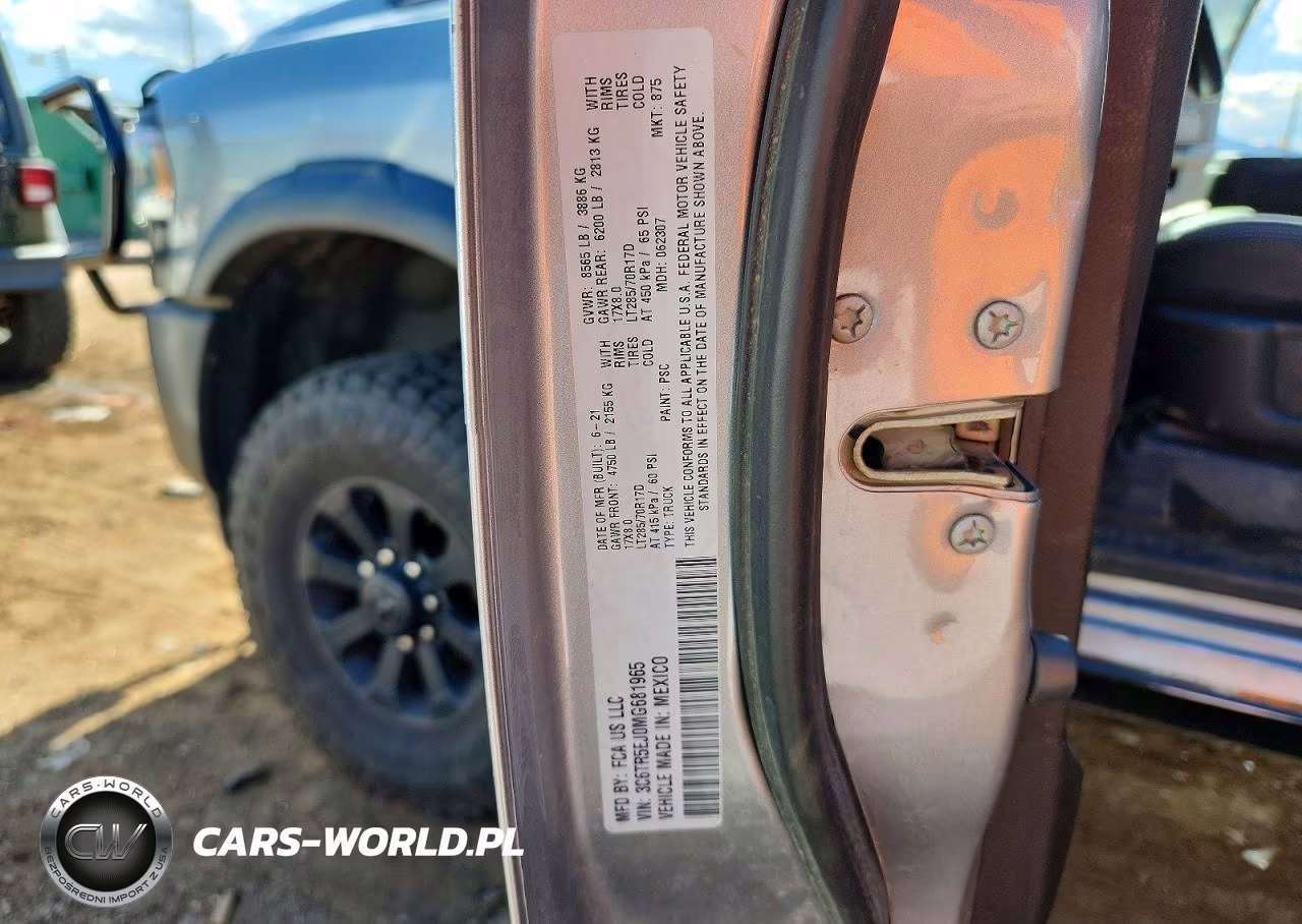 2021 Ram 2500 Powerwagon VIN:3C6TR5EJ0MG681965 - 12