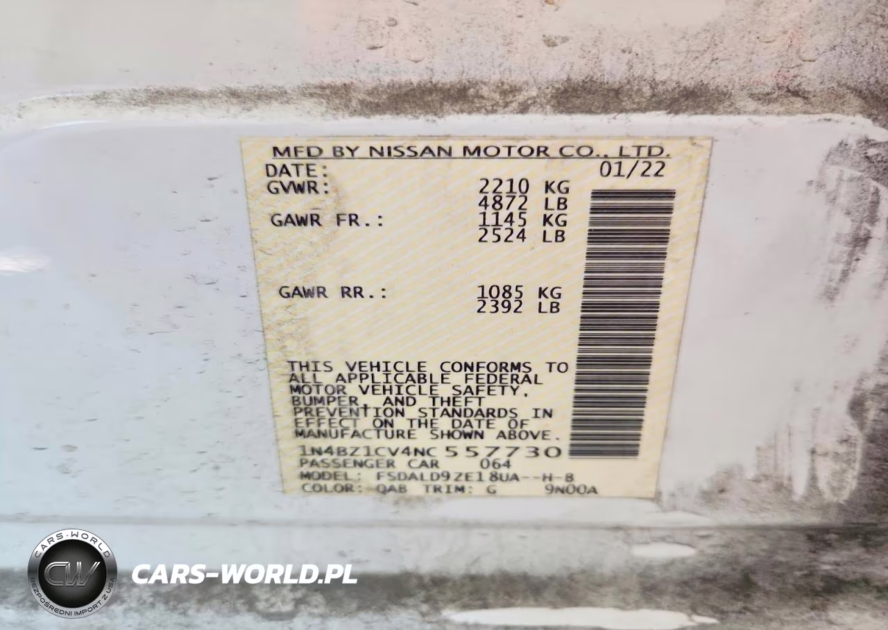 2022 Nissan Leaf Sv Plus VIN:1N4BZ1CV4NC557730 - 13
