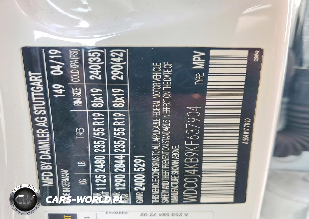 2019 Mercedes-Benz Glc Coupe 300 4Matic VIN:WDC0J4KB9KF637904 - 13