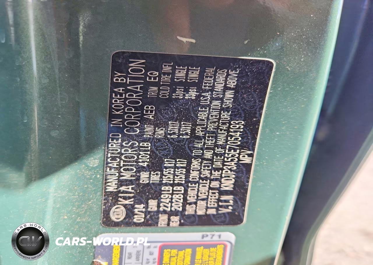 2014 Kia Soul + VIN:KNDJP3A55E7054193 - 12