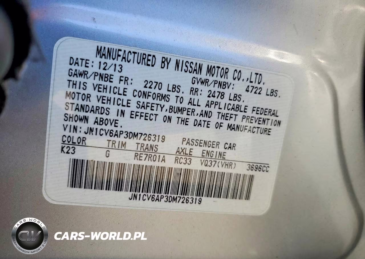 2013 Infiniti G37 Journey VIN:JN1CV6AP3DM726319 - 13