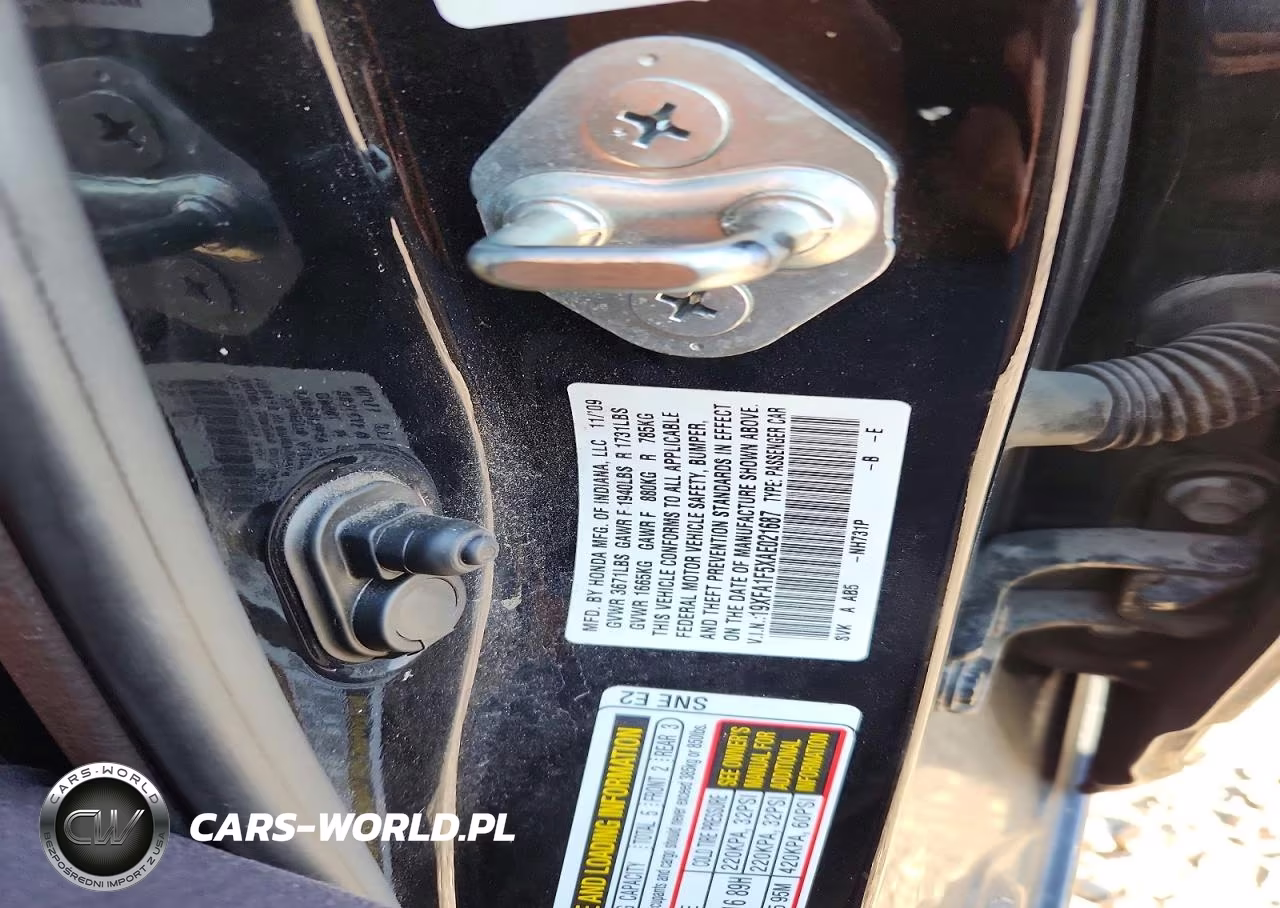 2010 Honda Civic Lx VIN:19XFA1F5XAE021687 - 12