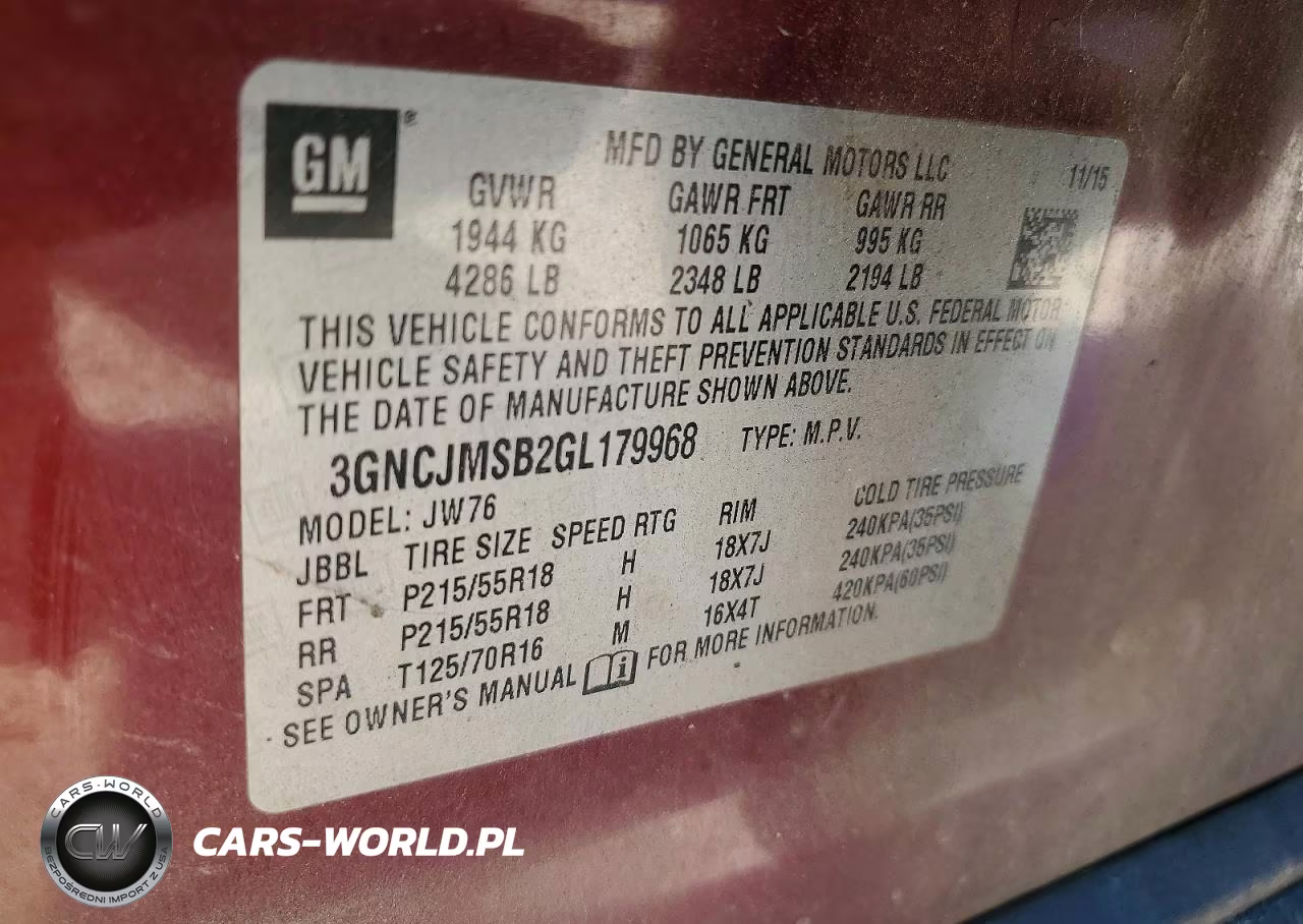 2016 Chevrolet Trax Ltz VIN:3GNCJMSB2GL179968 - 13