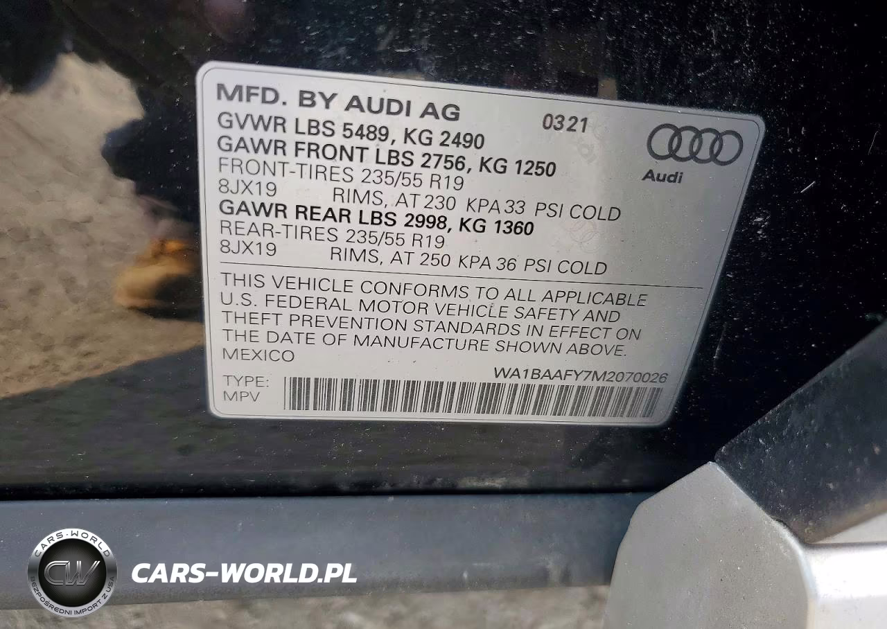 2021 Audi Q5 Premium Plus VIN:WA1BAAFY7M2070026 - 14