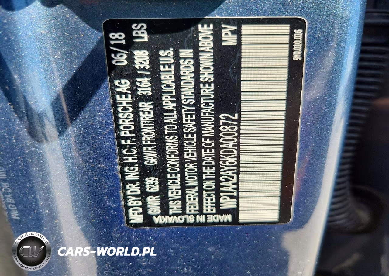 2019 Porsche Cayenne VIN:WP1AA2AY6KDA00872 - 14