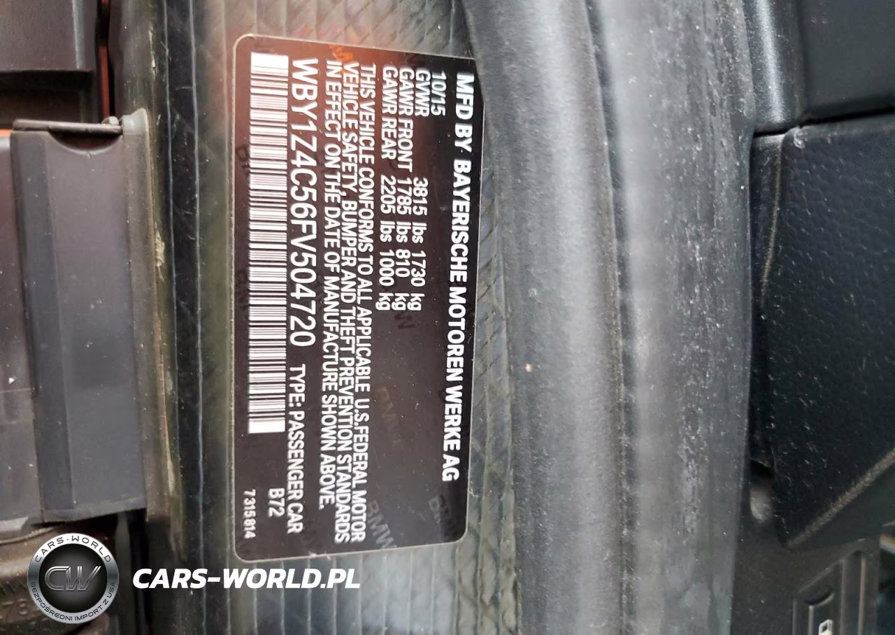 2015 BMW I3 Rex VIN:WBY1Z4C56FV504720 - 12