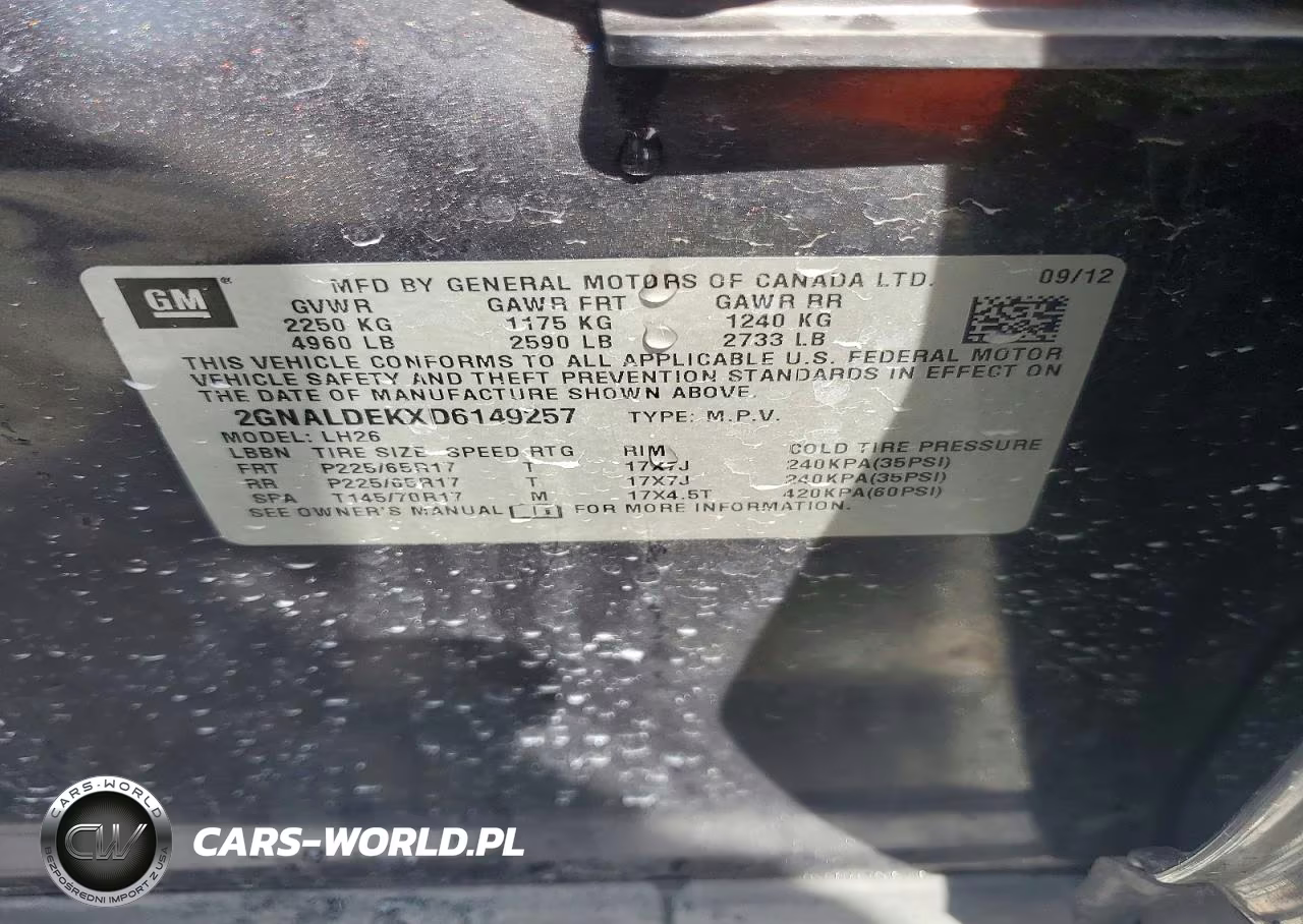 2013 Chevrolet Equinox Lt VIN:2GNALDEKXD6149257 - 13