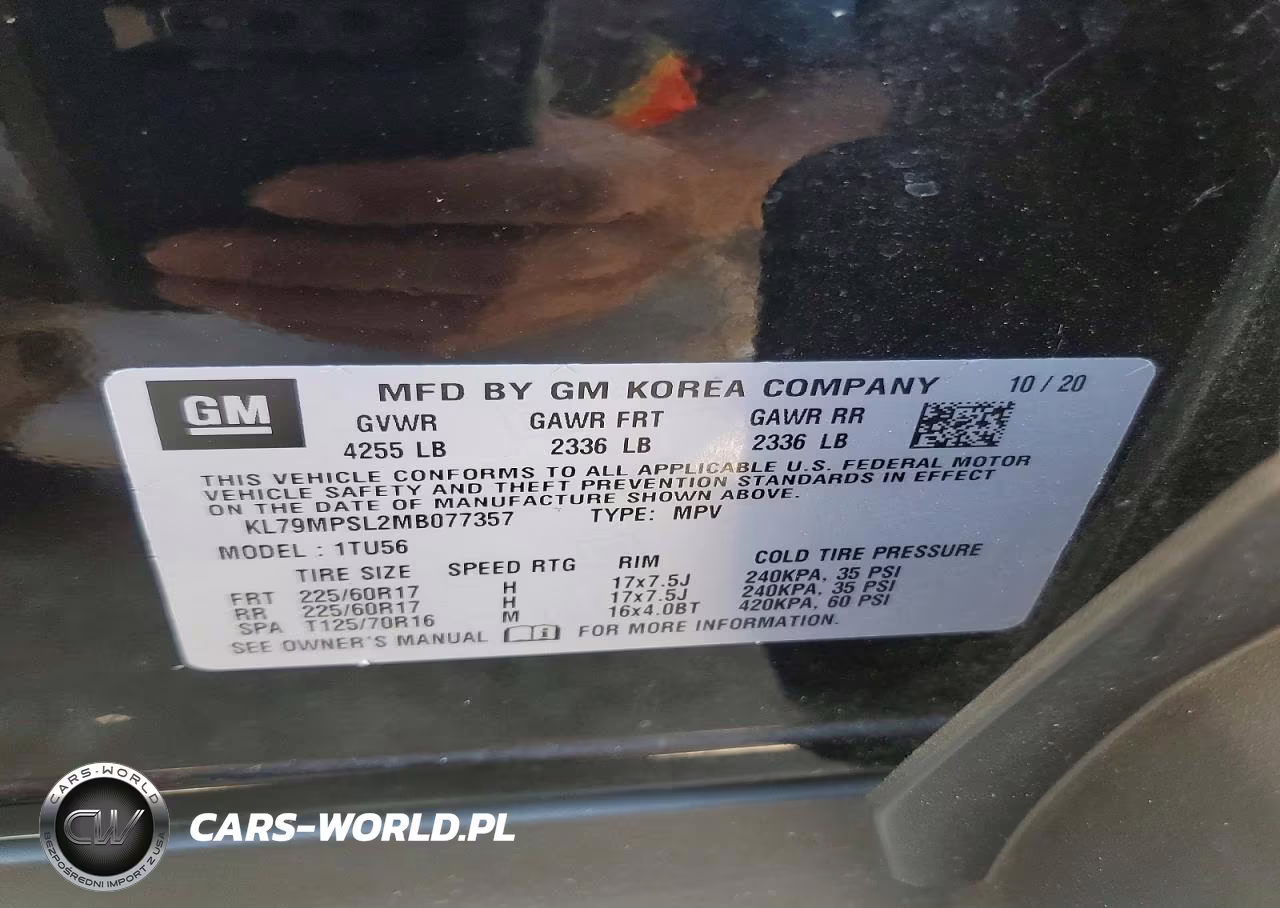 2021 Chevrolet Trailblazer Lt VIN:KL79MPSL2MB077357 - 13