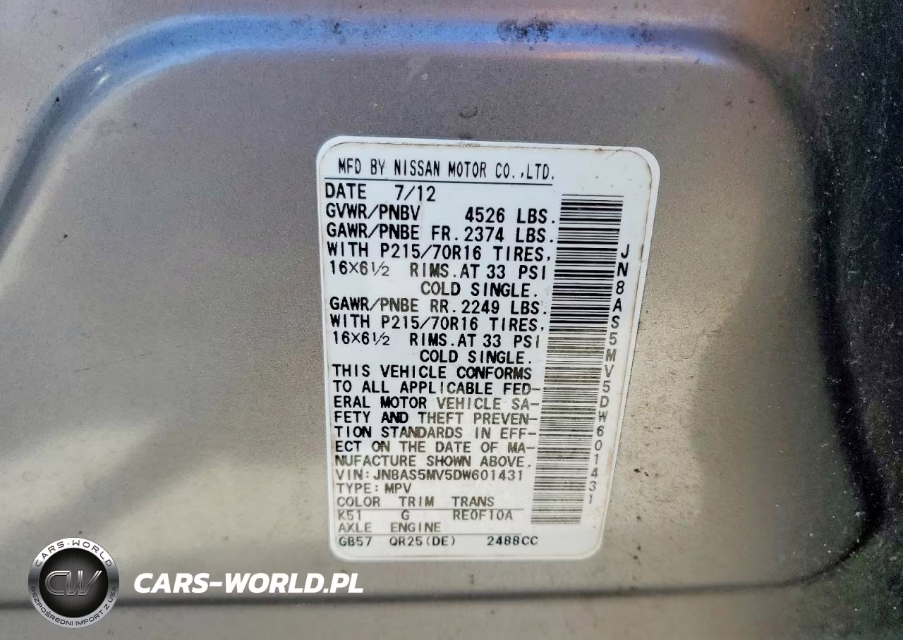 2013 Nissan Rogue S VIN:JN8AS5MV5DW601431 - 13