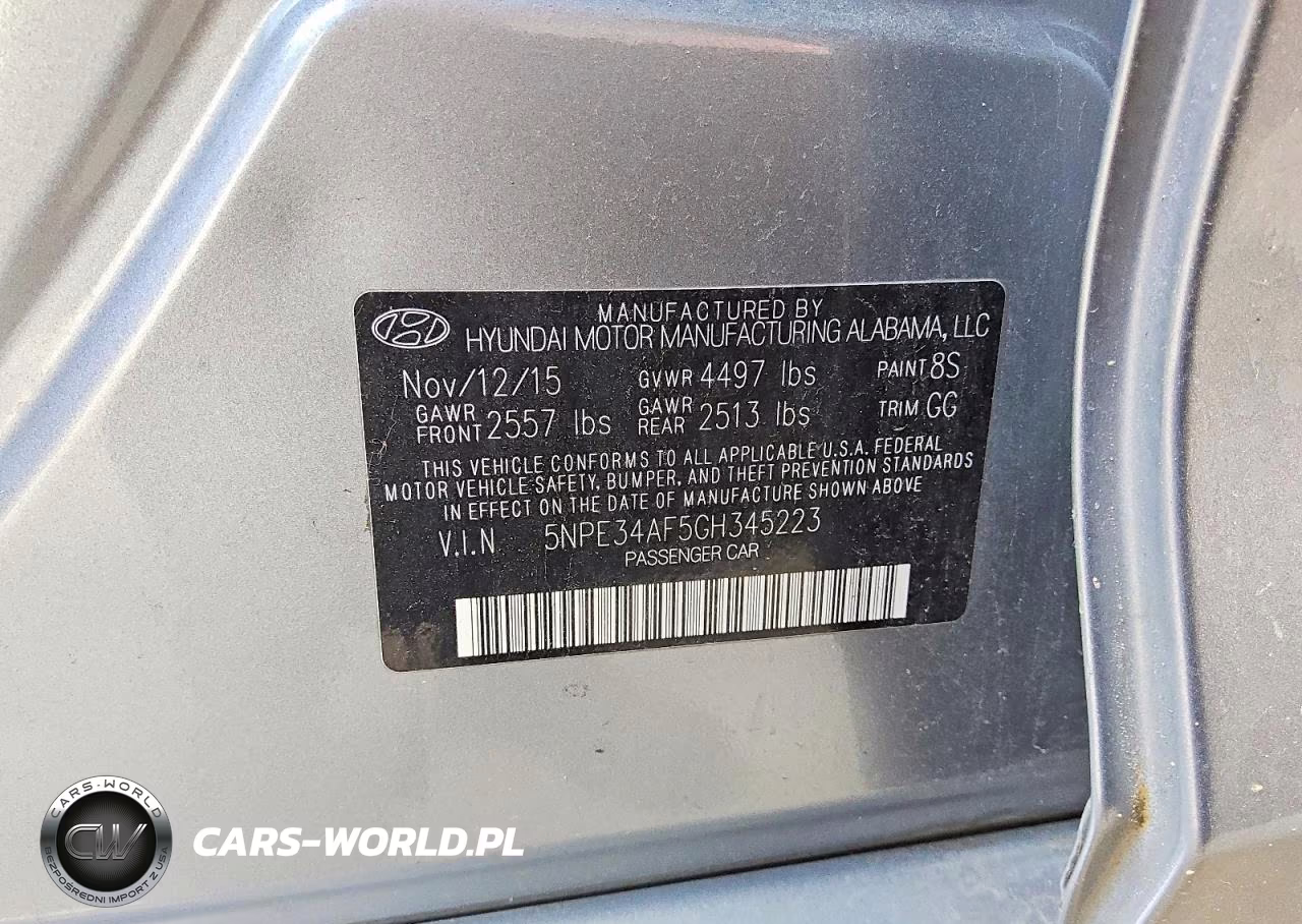 2016 Hyundai Sonata Limited VIN:5NPE34AF5GH345223 - 12