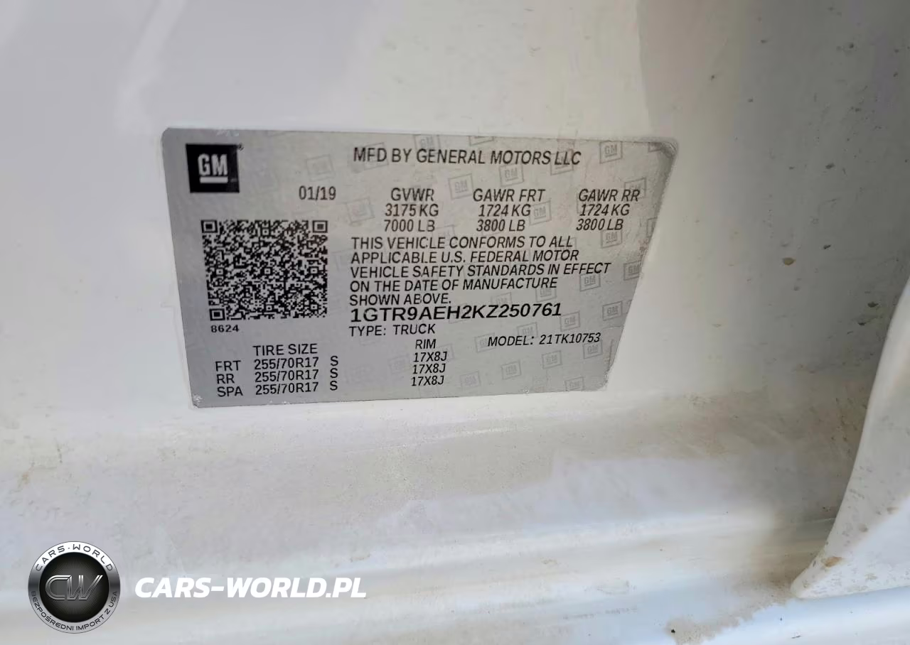 2019 GMC Sierra K1500 VIN:1GTR9AEH2KZ250761 - 13