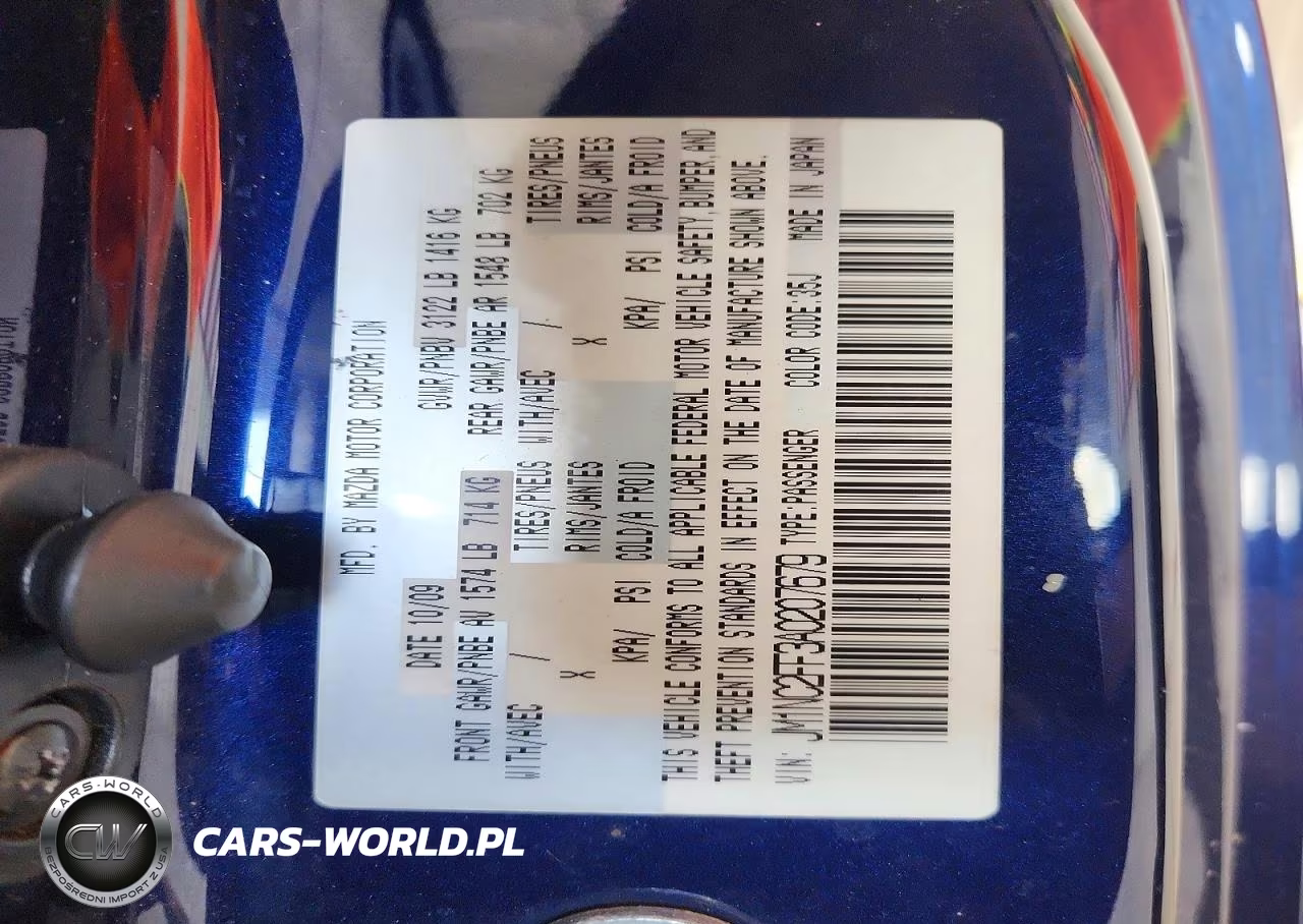 2010 Mazda Mx-5 Miata VIN:JM1NC2FF3A0207679 - 12