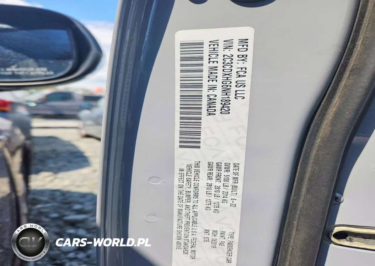 2022 Dodge Charger Gt VIN:2C3CDXHG6NH189420 - 13