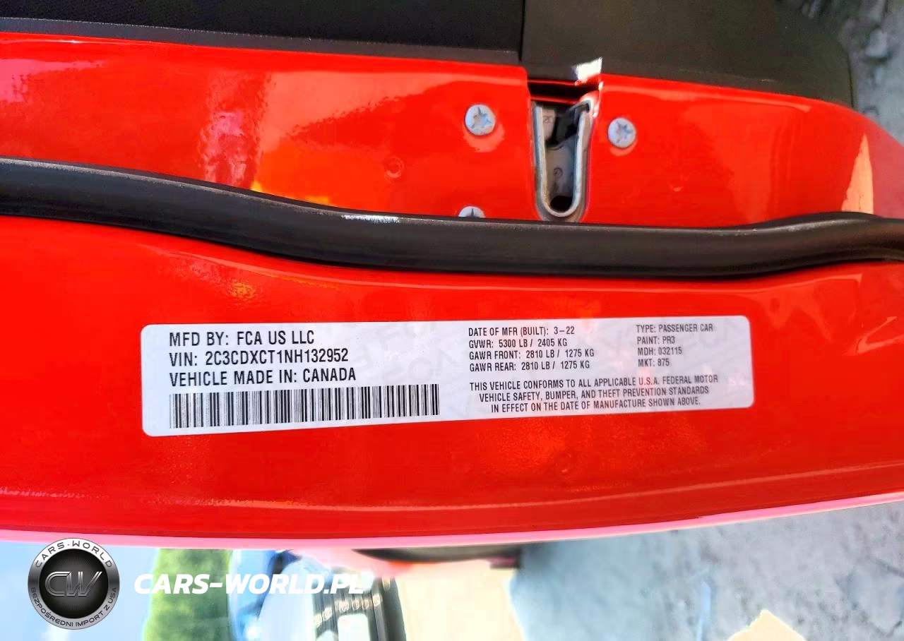 2022 Dodge Charger R-T VIN:2C3CDXCT1NH132952 - 12