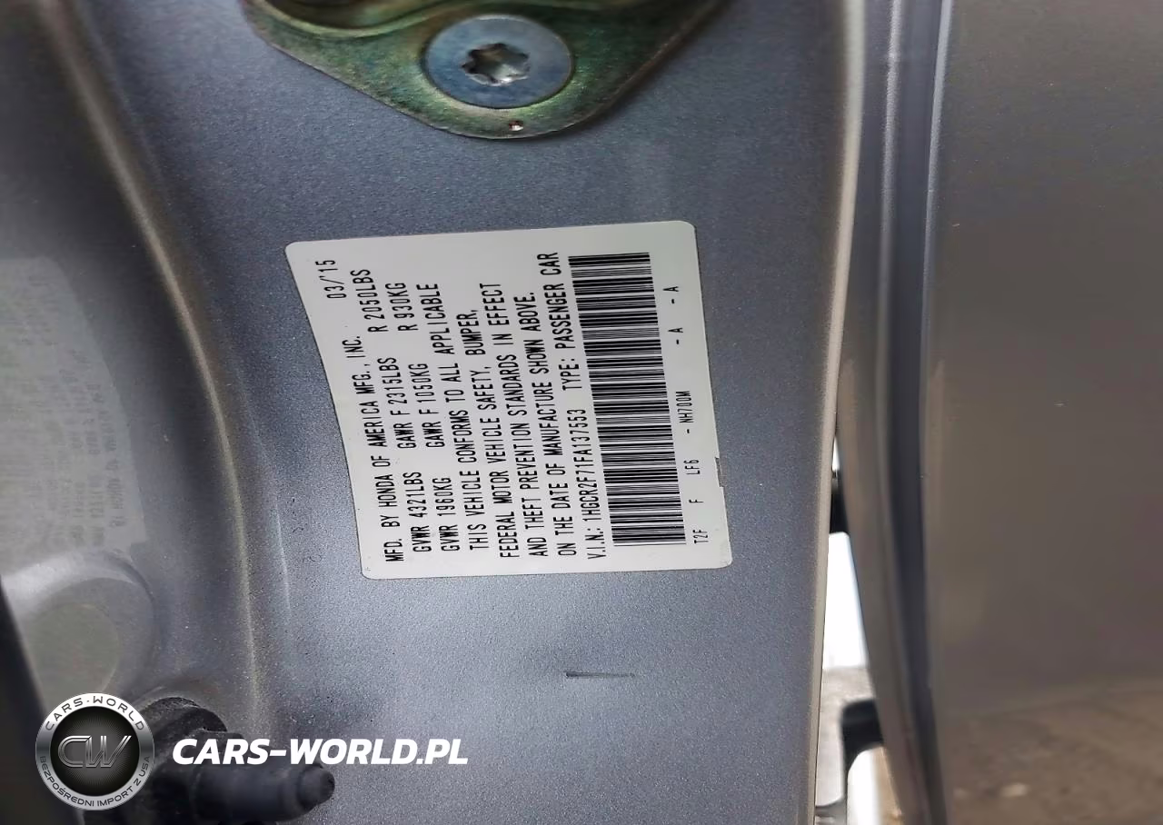 2015 Honda Accord Ex VIN:1HGCR2F71FA137553 - 13
