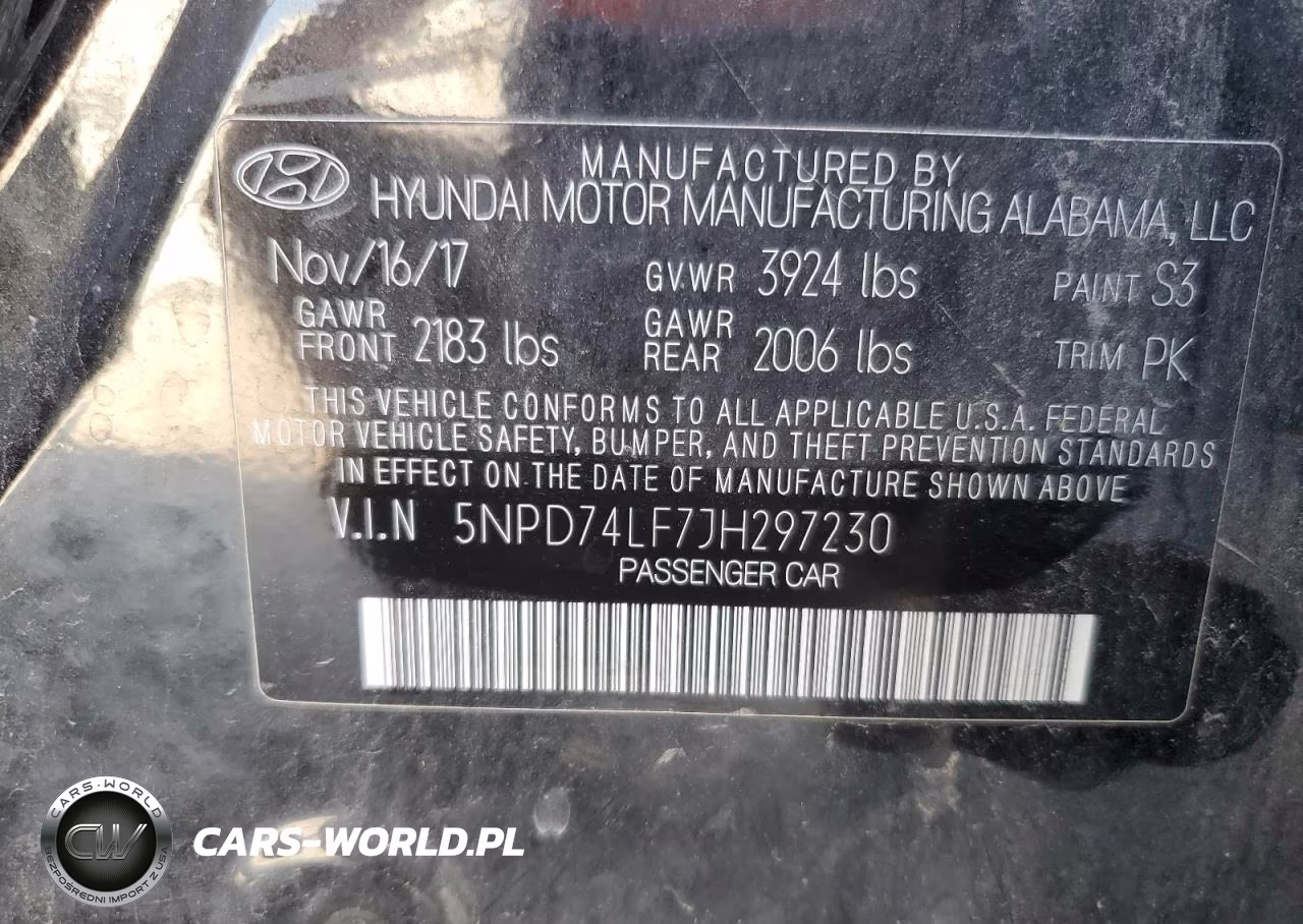 2018 Hyundai Elantra Se VIN:5NPD74LF7JH297230 - 12