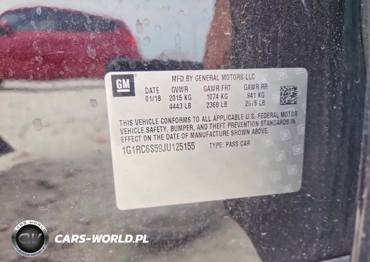 2018 Chevrolet Volt Lt VIN:1G1RC6S59JU125155 - 13