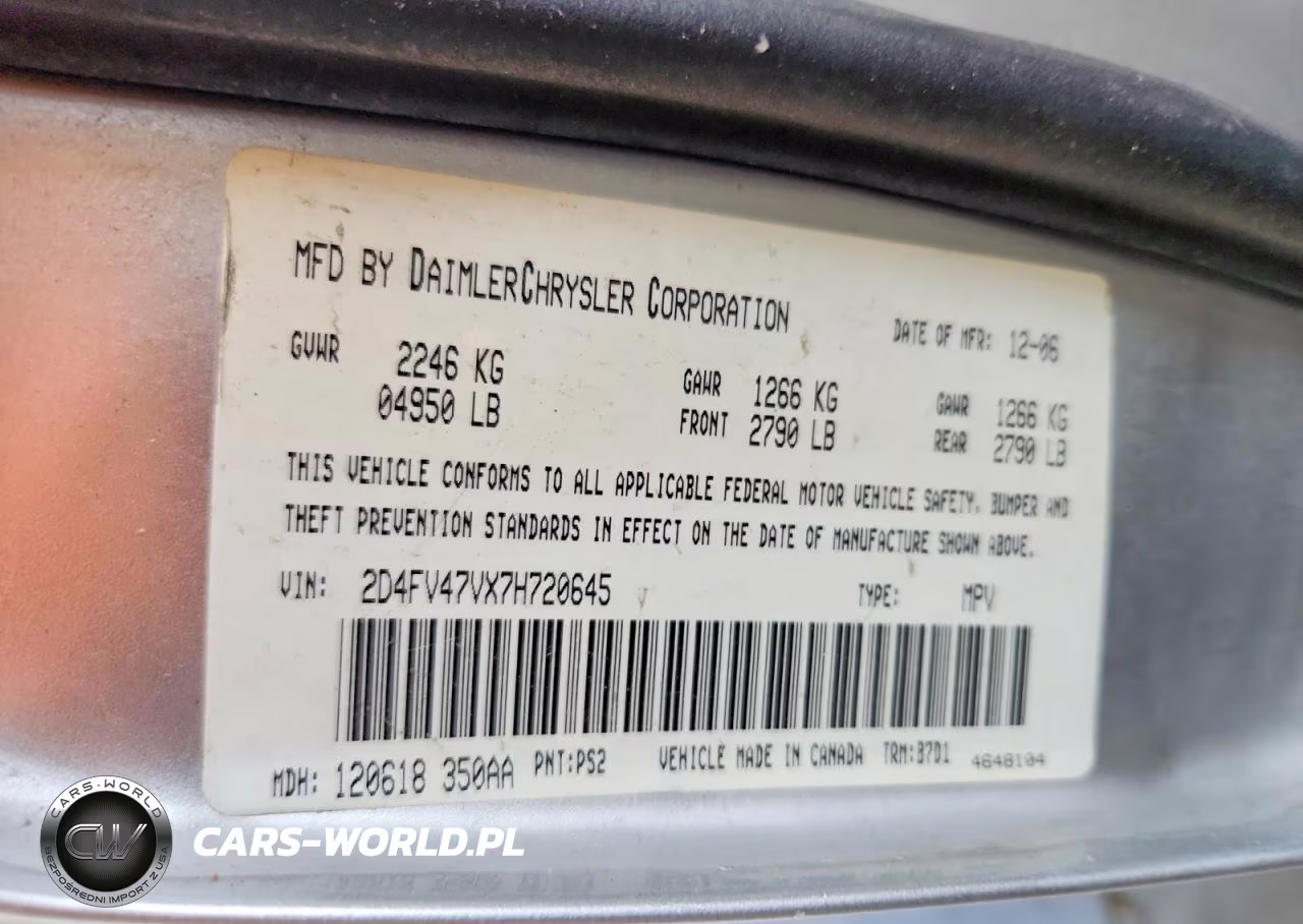 2007 Dodge Magnum VIN:2D4FV47VX7H720645 - 12
