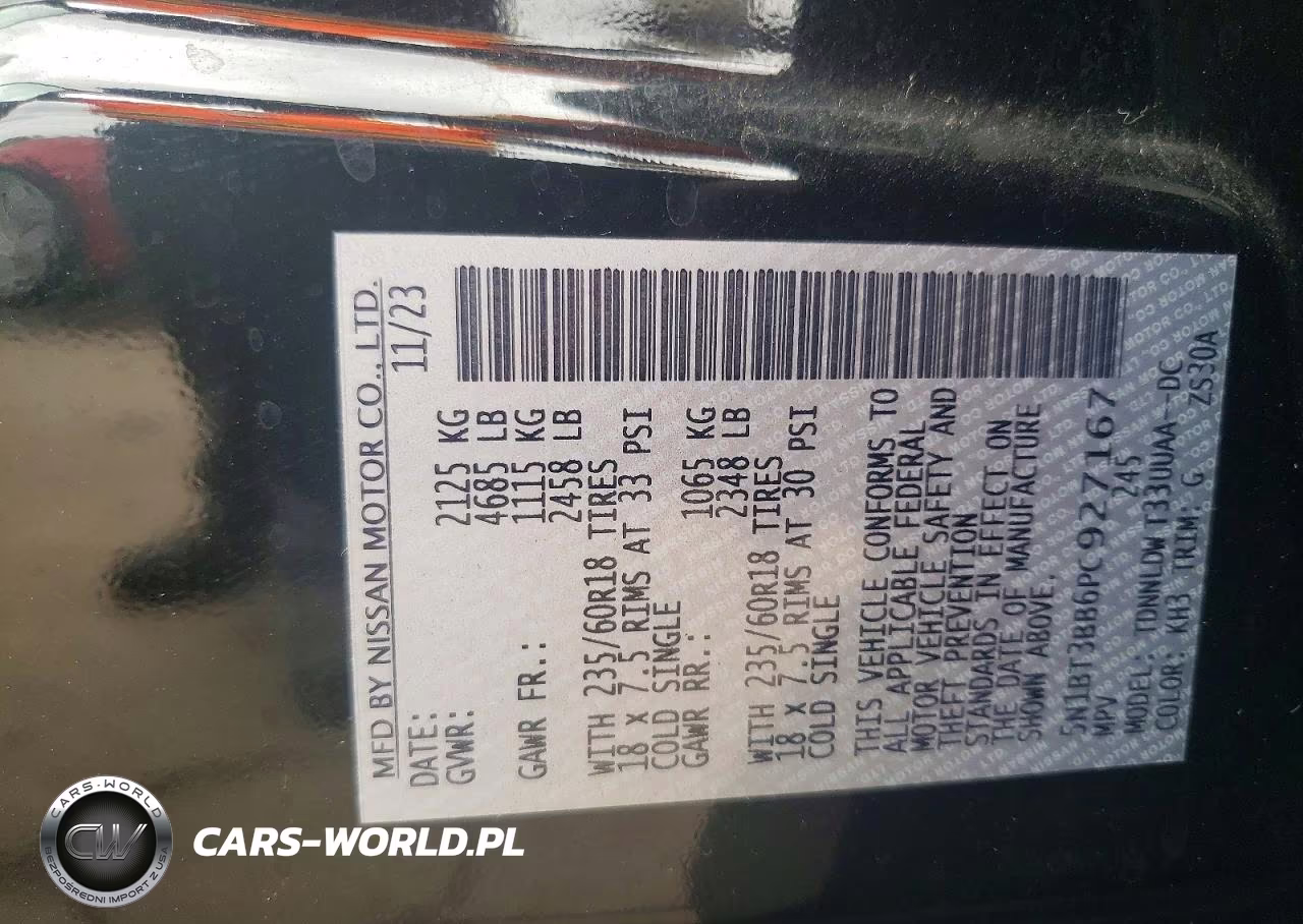 2023 Nissan Rogue Sv VIN:5N1BT3BB6PC927167 - 12