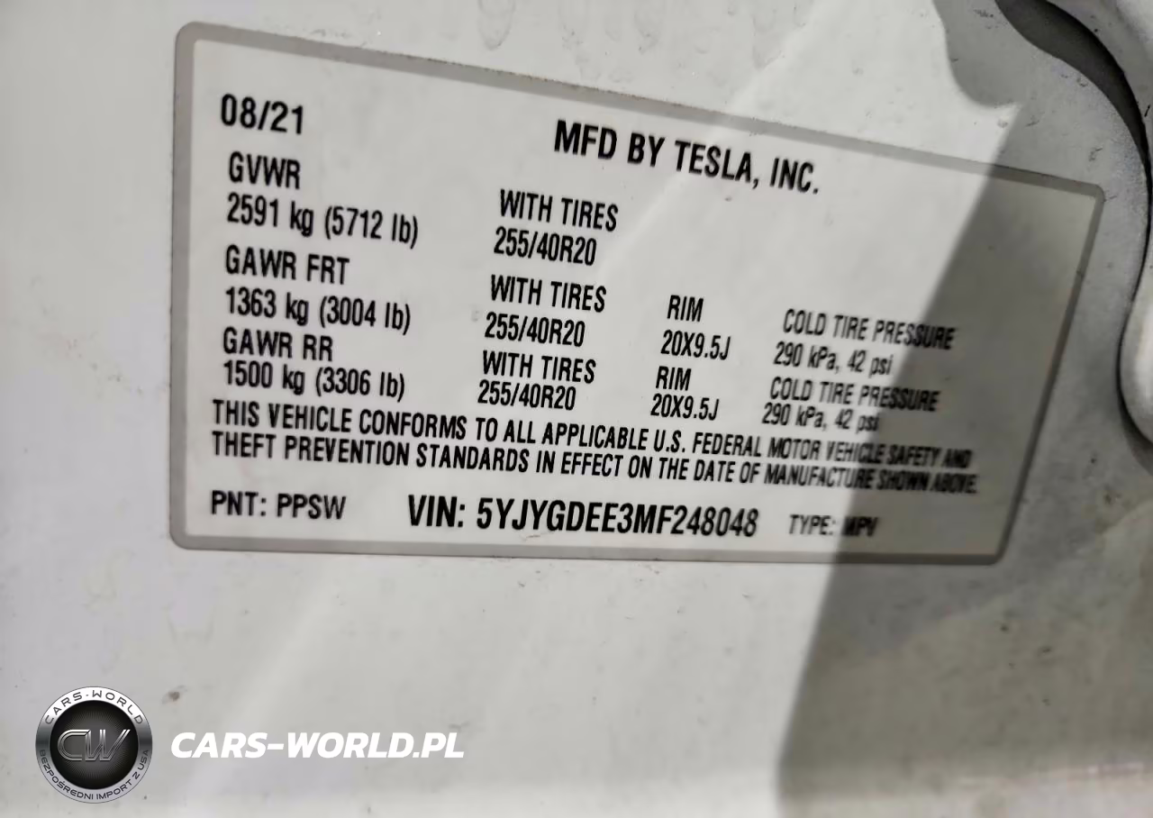 2021 Tesla Model Y VIN:5YJYGDEE3MF248048 - 12