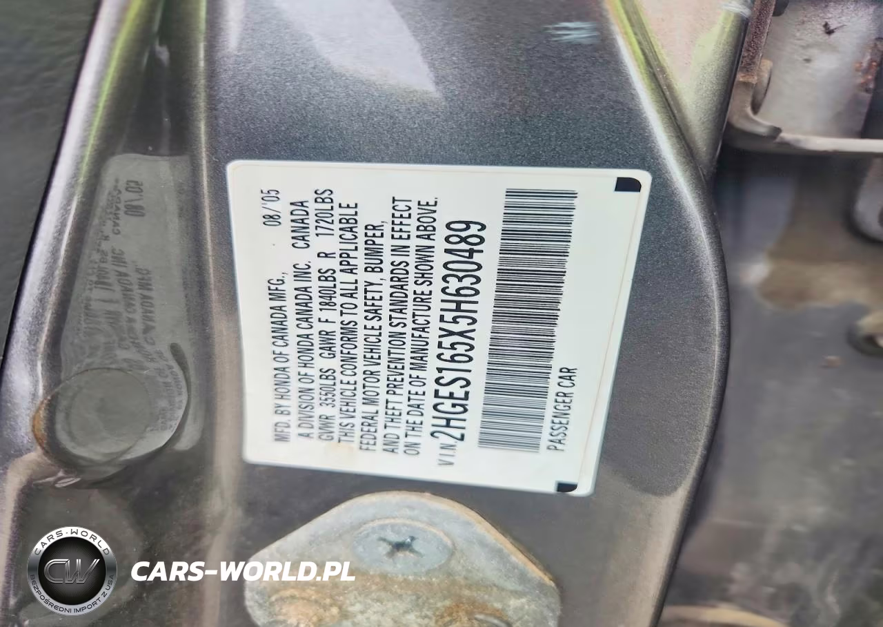 2005 Honda Civic Lx VIN:2HGES165X5H630489 - 12