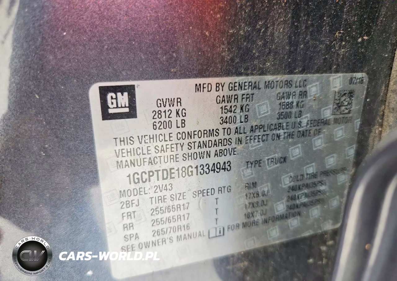 2016 Chevrolet Colorado Z71 VIN:1GCPTDE18G1334943 - 12